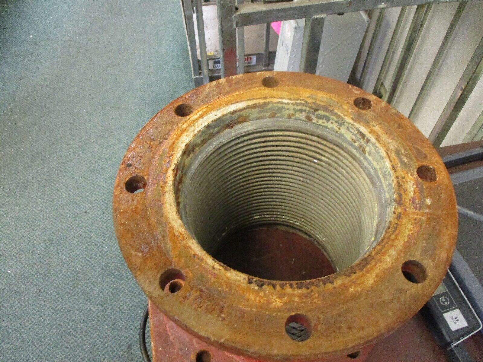 Flanged Braided Flexible Connector Diameter: 8" Length: 12" Used