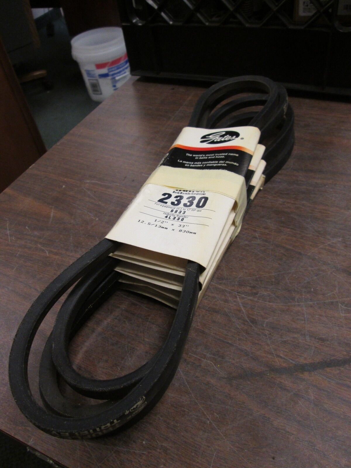 Gates Truflex V-Belt 4L330 2330 1/2" x 33" Lot of 4 New Surplus