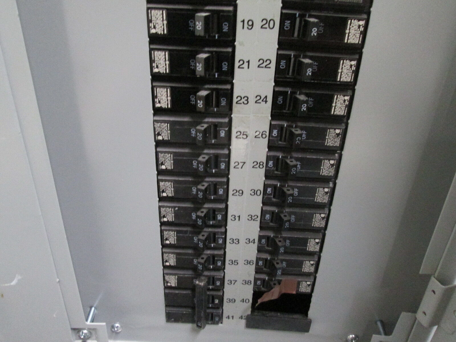 GE Main Lug Circuit Breaker Panel w/ Surge Suppressor AQF3421ABX 125A Max Used