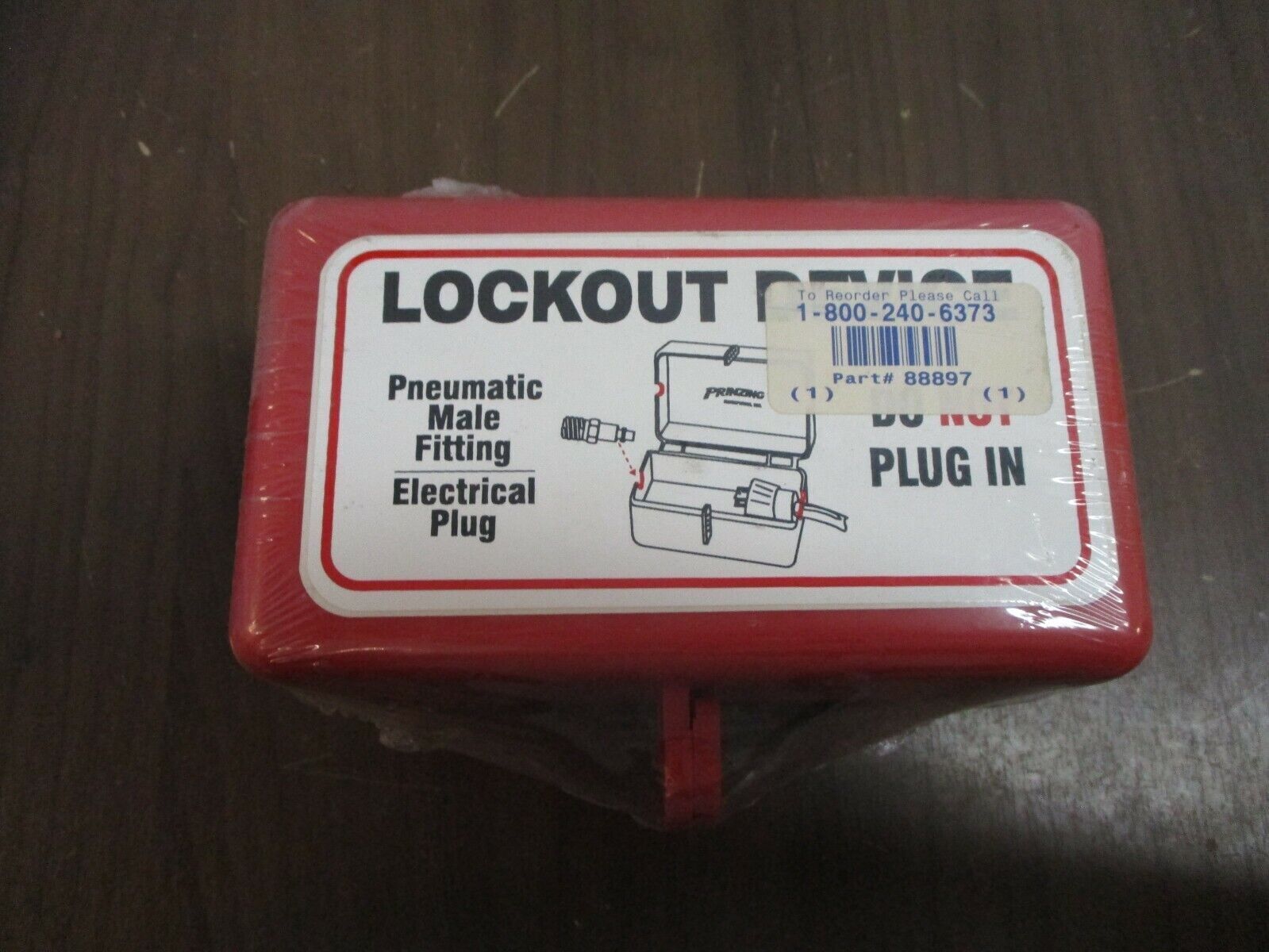 Brady Prinzing Lockout Device 88897 Pneumatic Male Fitting Electrical Plug