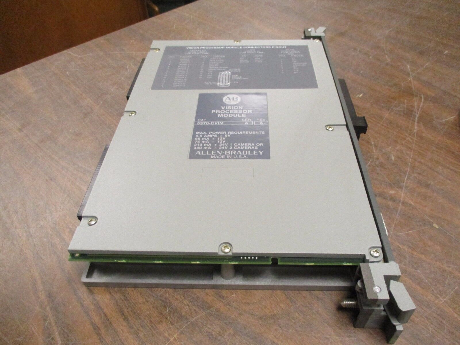 Allen-Bradley Vision Processor Module 5370-CVIM Ser A Rev A Used