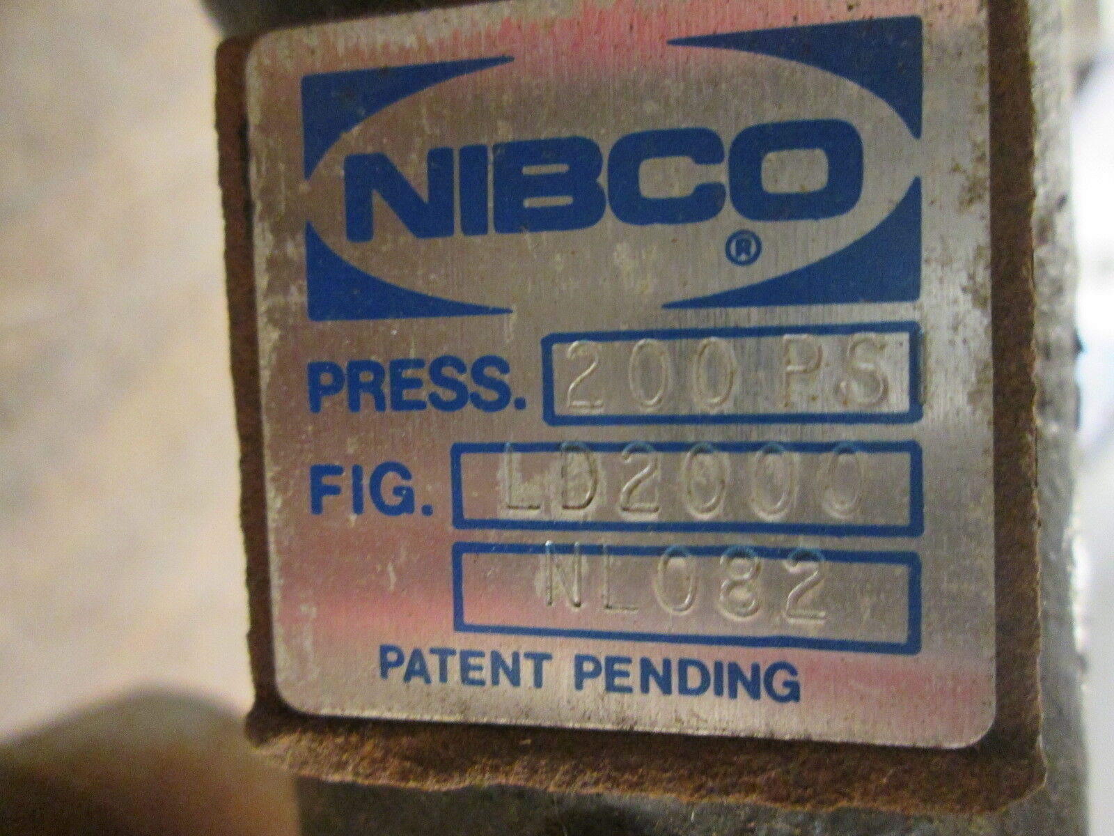 Nibco Butterfly Valve LD2000 NL082 8" 200PSI Used