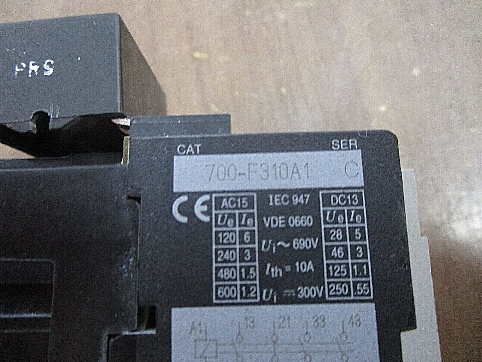 Allen-Bradley Contactor 700-F310A1 120V Coil *Lot of 2* Used