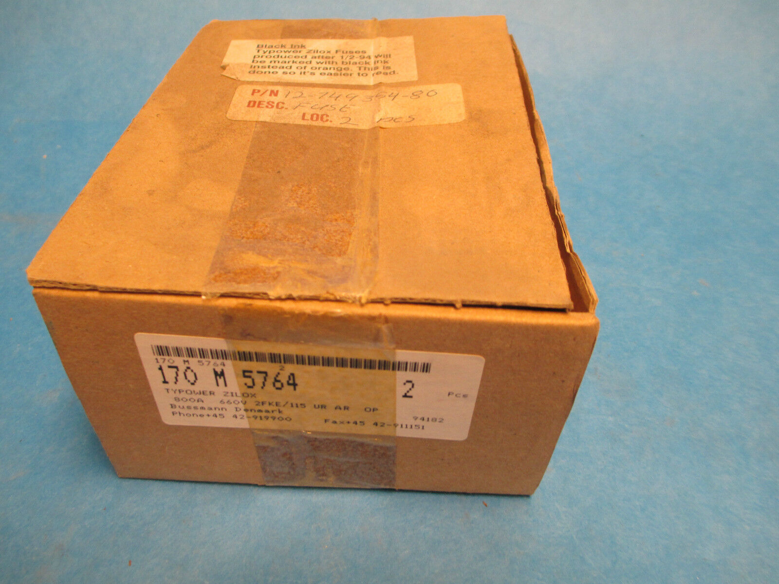 Bussmann Typower Zilox 800A 660V 2FKE/115 *New In Box Of 2*