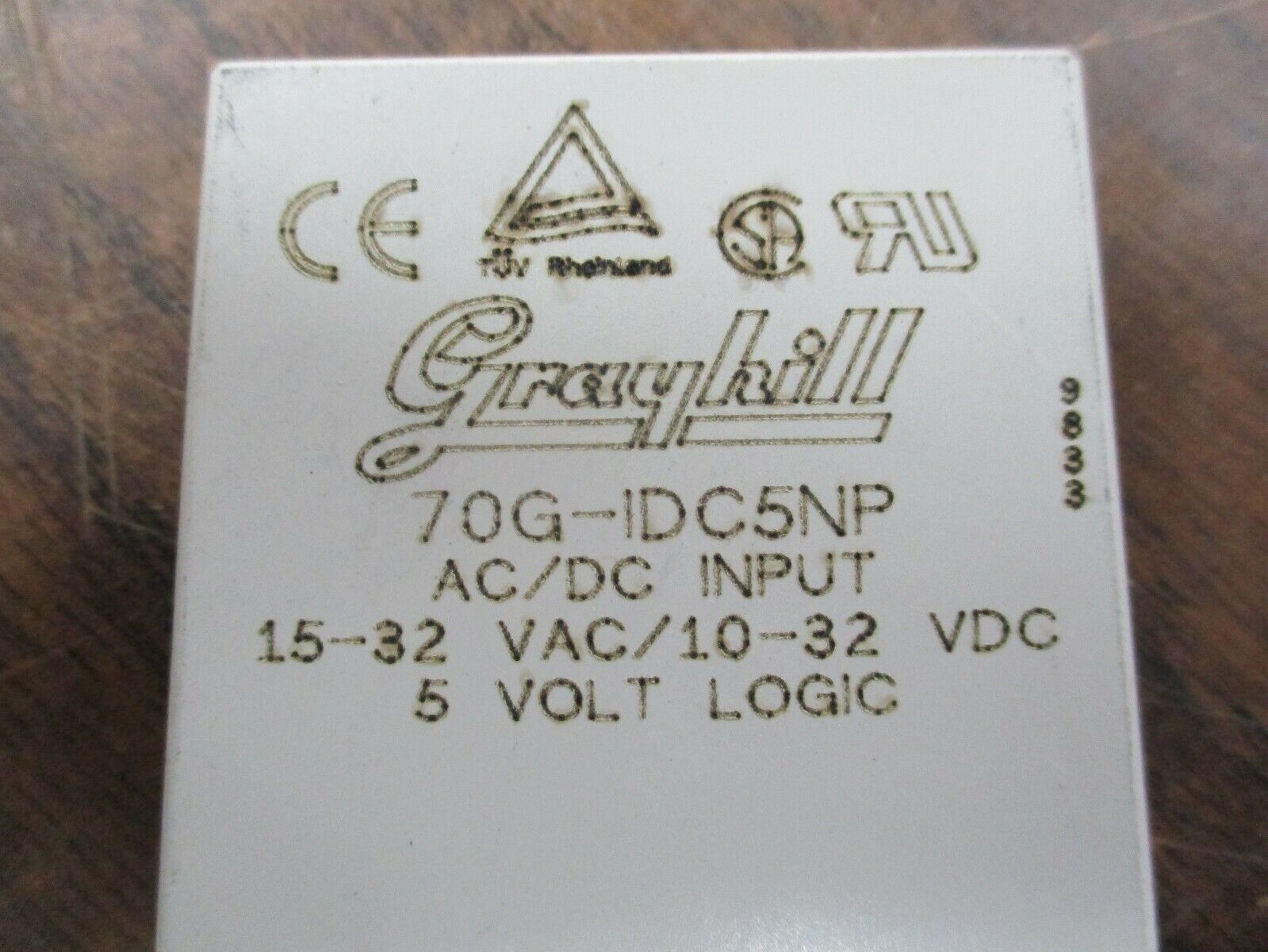 Grayhill Relay 70G-IDC5NP AC/DC Input:15-32VAC/10-32VDC 5V Logic *Lot of 3* Used