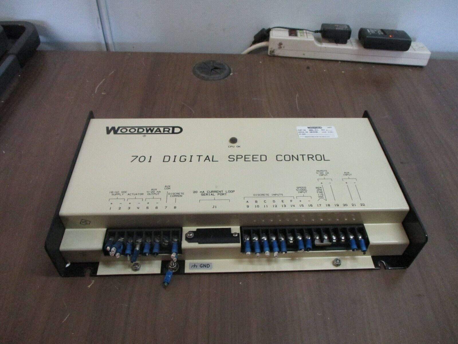 Woodward 701 Digital Speed Control 9905-211 Rev. J Used