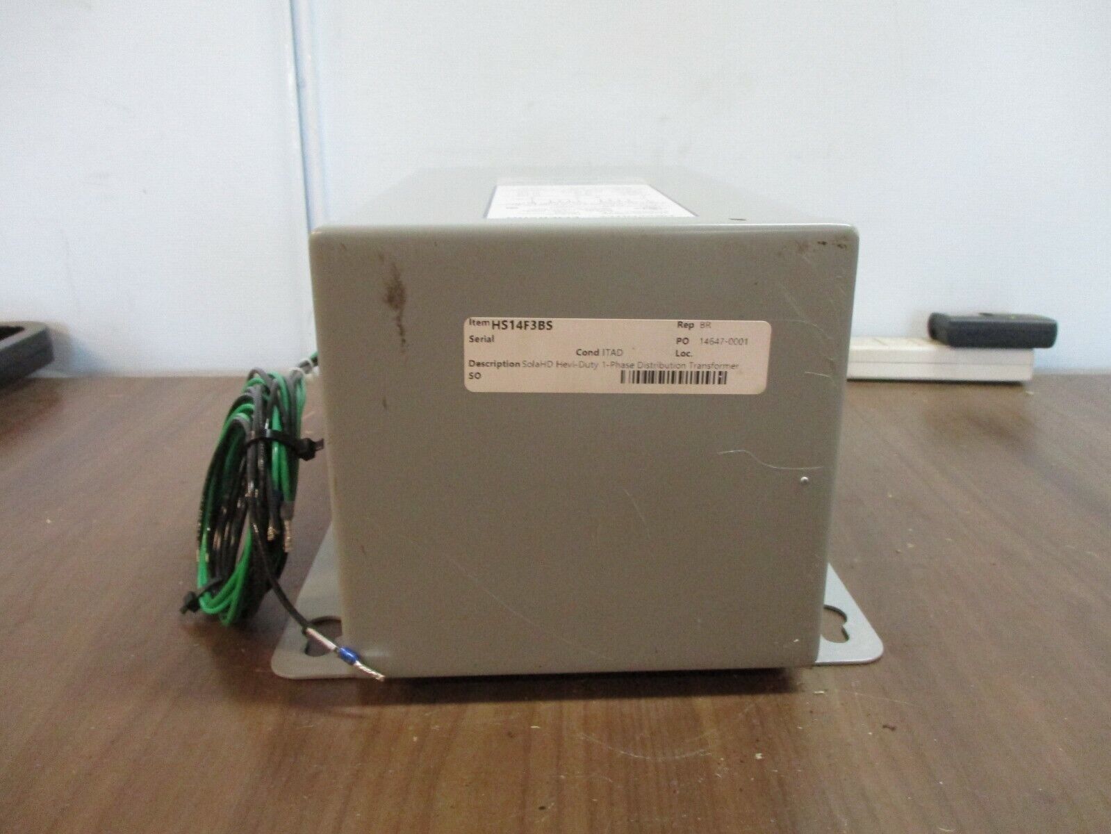 Emerson Hevi-Duty Transformer HS14F3BS 3kVA Pri: 190//220x380//440V 3R Enclosure