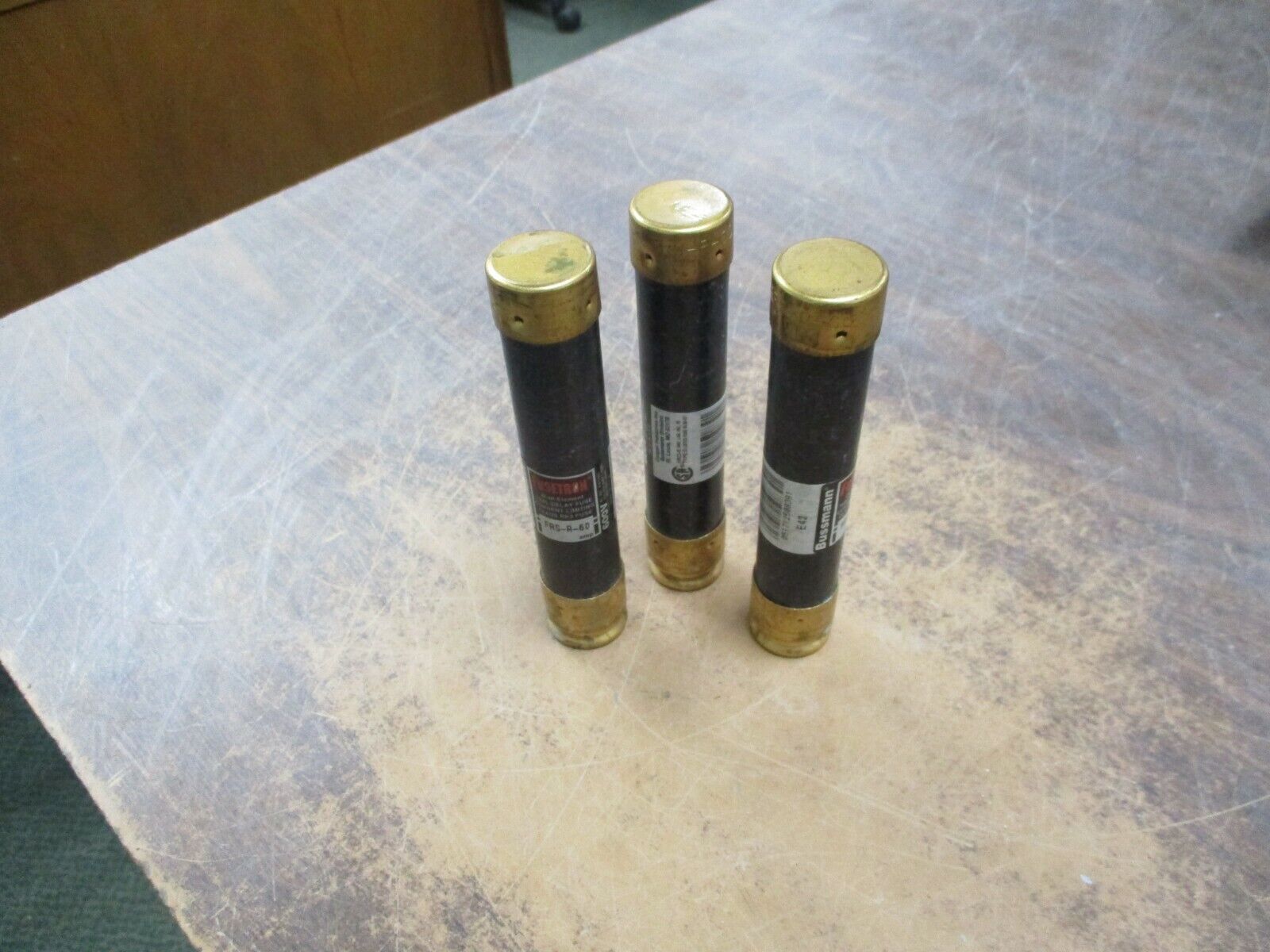 Bussmann Fusetron Fuse FRS-R 60 600V 60A *Lot of 3* Used
