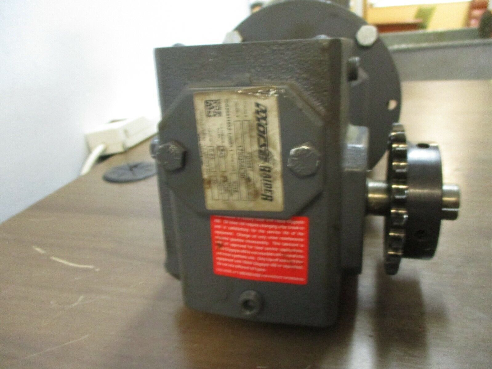Baldor Gear Motor VM3542 3/4HP 208-230/460V 3.2-3/1.5A 1800RPM 60Hz 3Ph Used