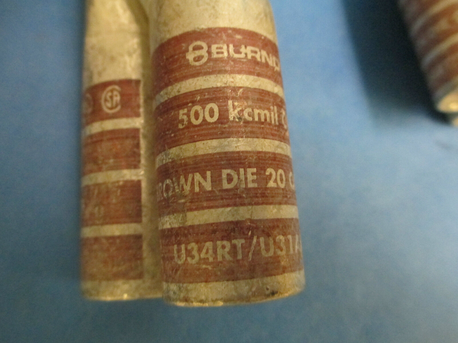 Burndy U34RT/U31ART Hylug 500 kcmil CU, Lot of 6!!! New Surplus!!!