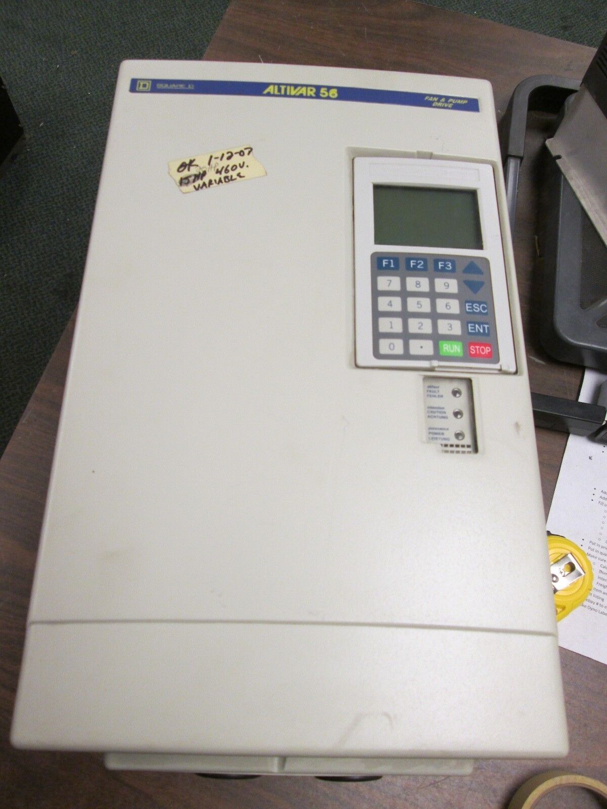 Telemecanique Altivar 56 AC Drive ATV56D16N4 20HP 3Ph Used