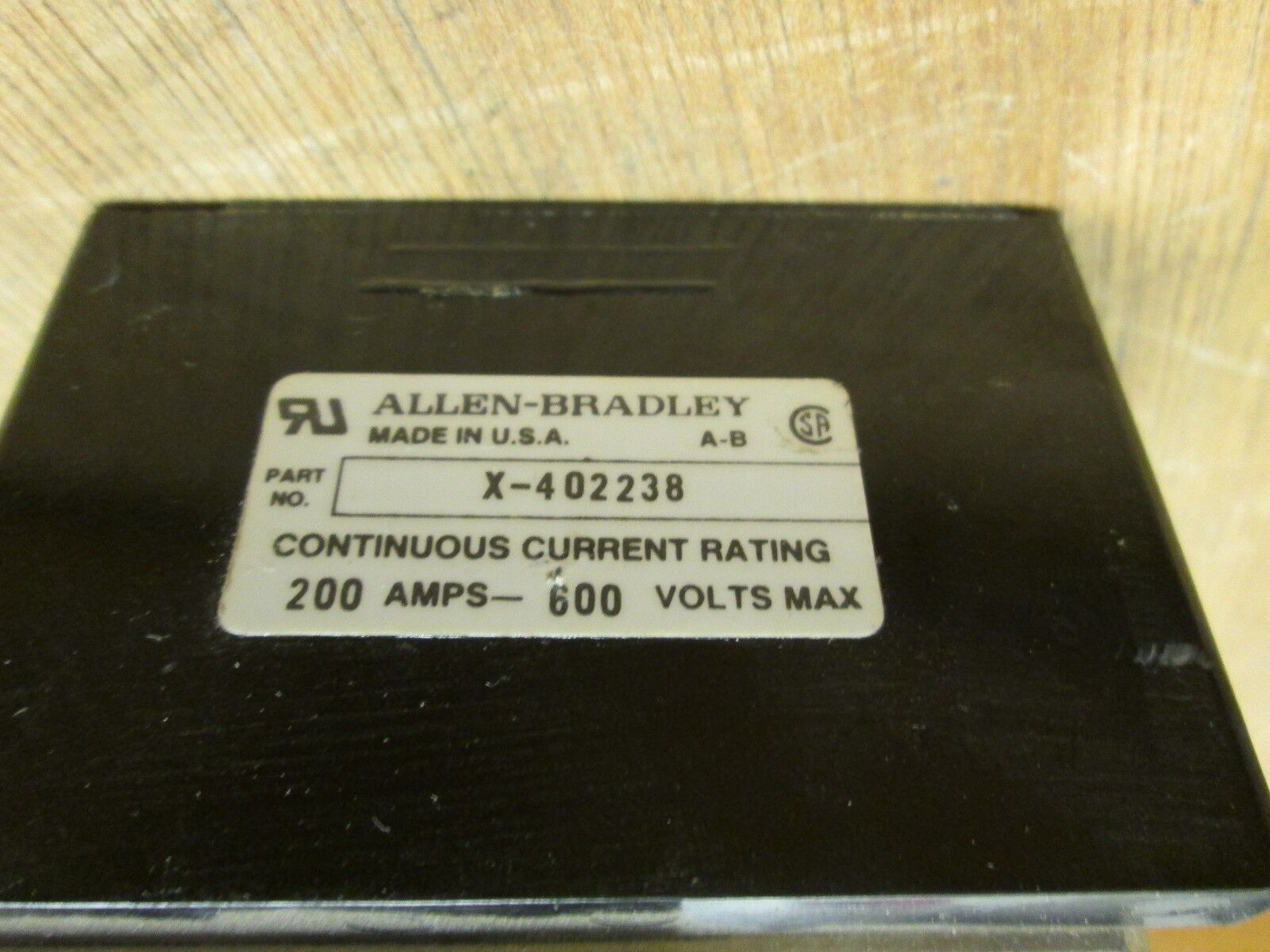 Allen-Bradley Fuse Block X-410744 200A 600V Used