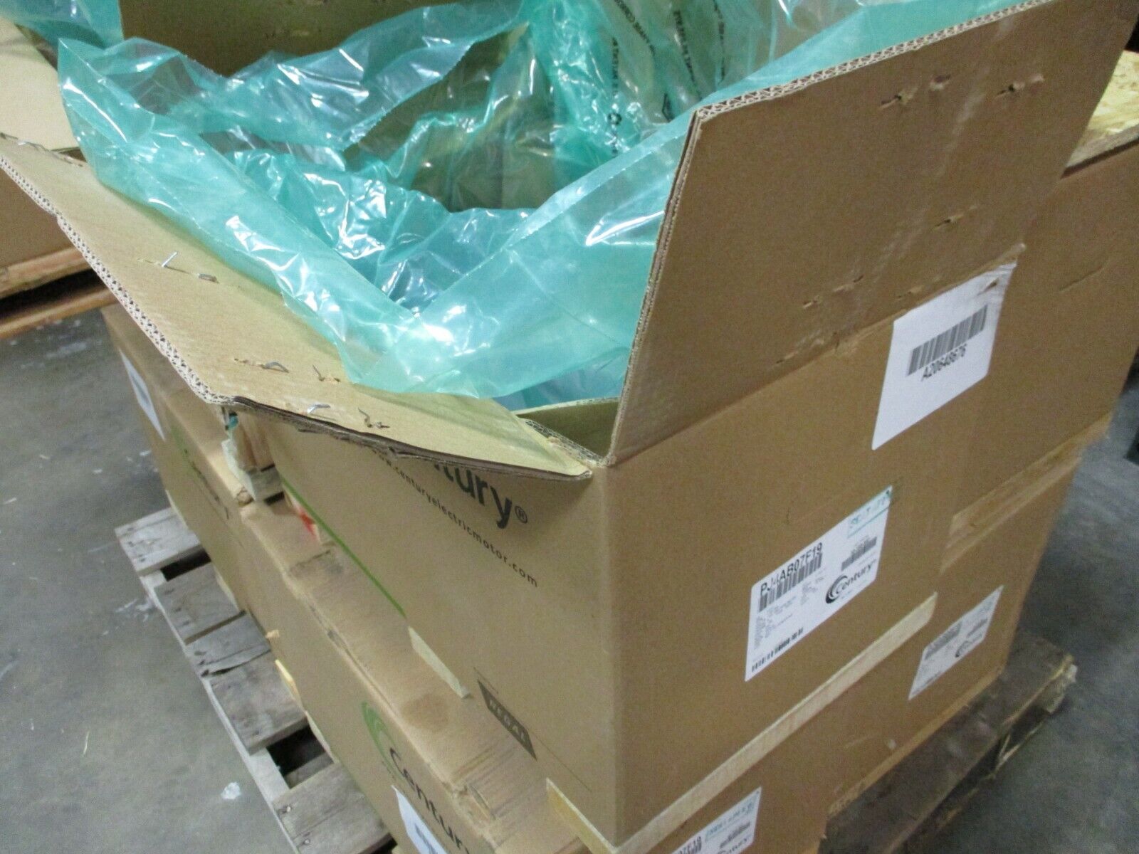 Century AC Motor PJ4AB07F19 10HP 1200RPM 184 Frame DP Enclosure New Surplus