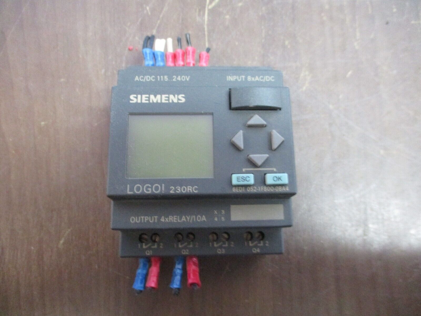 Siemens LOGO! Programmable Logic Module 6ED1 052-1FB00-0BA4 115-240V AC/DC Used