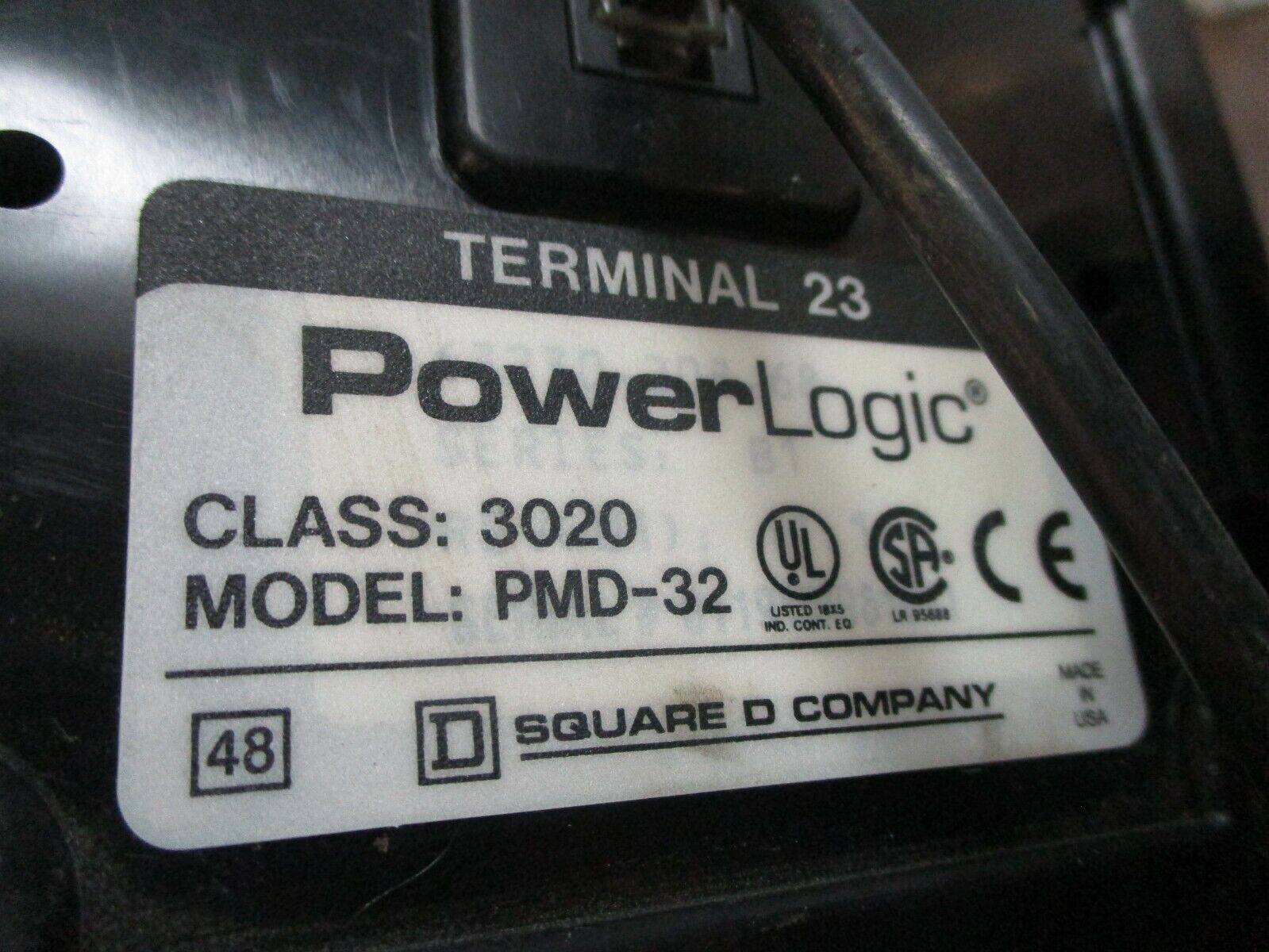Square D PowerLogic Power Meter w/ Display 3020 PM-620/3020 PMD-32 Ser F1 Used