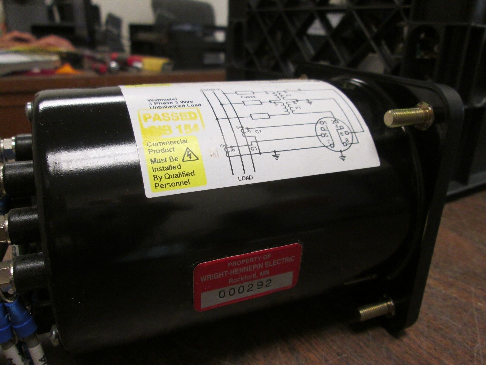 ASCO Kilowatt Meter BLS-77 Range: 0-3000KW Used