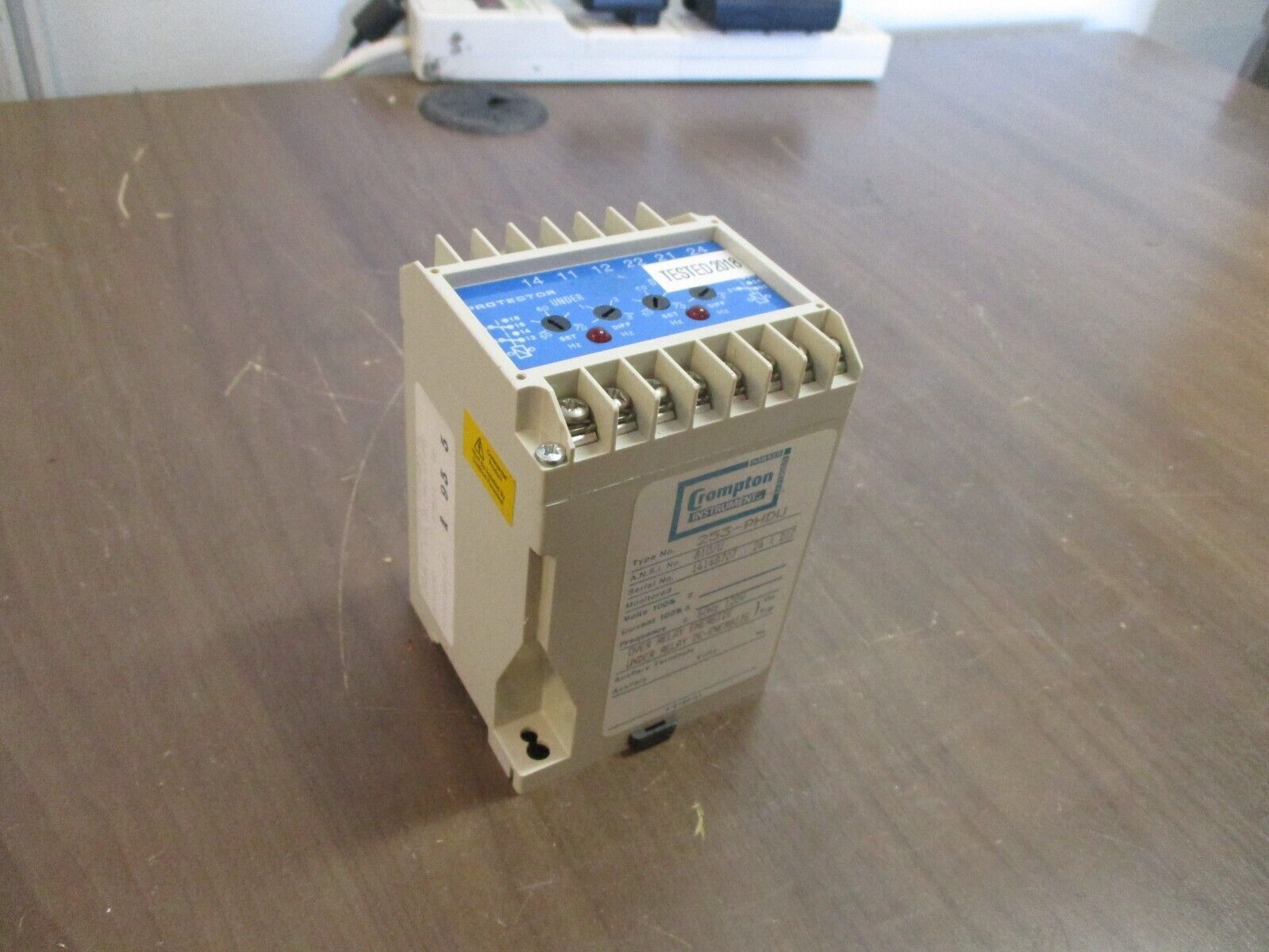 Crompton Protector Relay 253-PHDU-PQBX-C6-EC 120V 60Hz Used