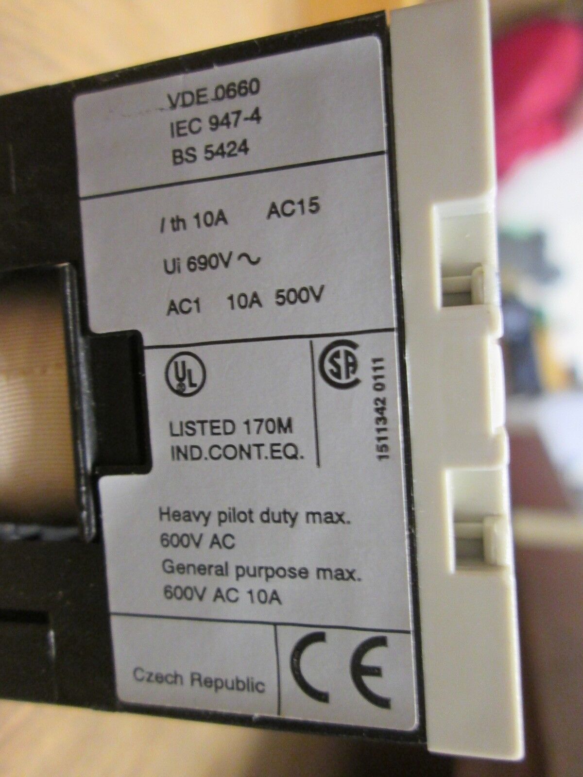 Telemecanique Control Relay CA2SK11 10A 500V 24V Coil Used