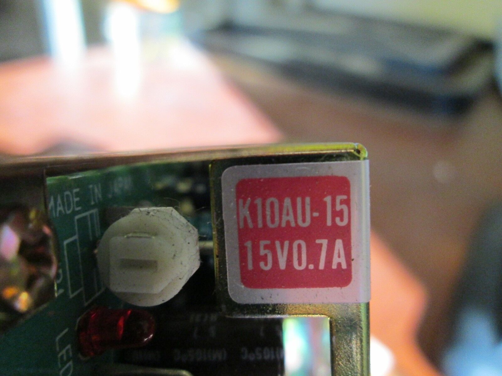 Cosel Power Supply K10AU-15 Input: 85-125VAC Output: 15V 0.7A Used