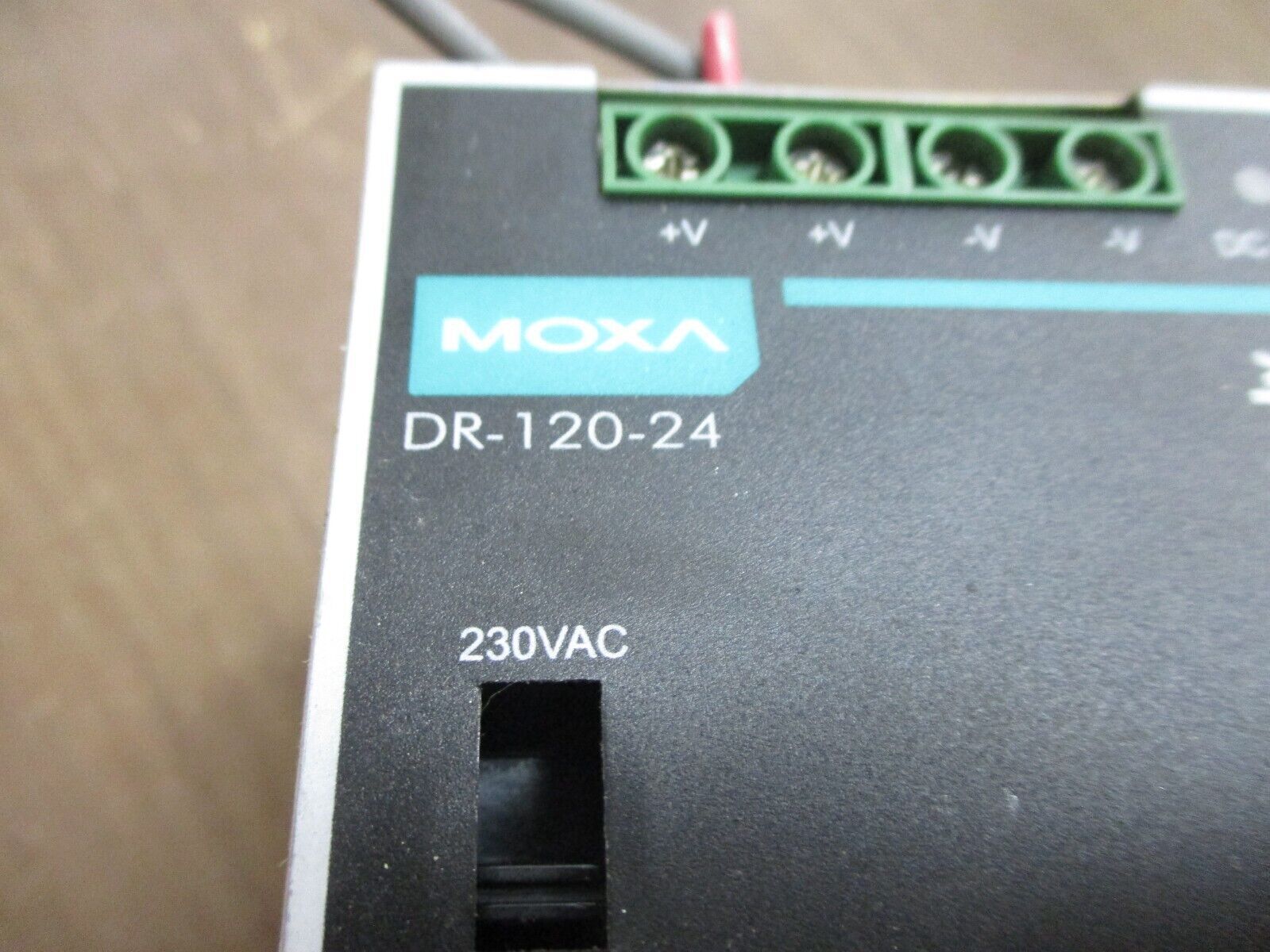 Moxa DIN-Rail Power Supply DR-120-24 Output: 24VDC 5A Used