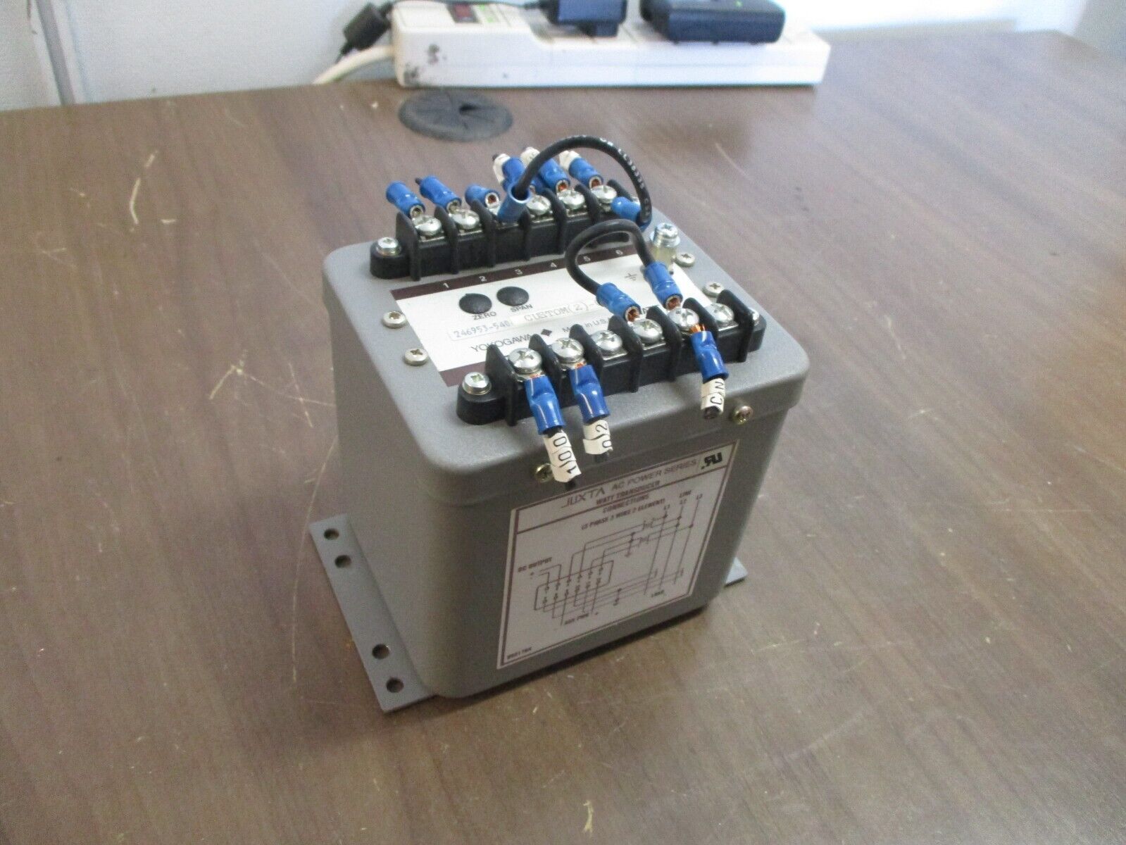 Yokogawa JUXTA Transducer 246953-540-CUSTOM(2)-0-0 120VAC 5A 60Hz Used