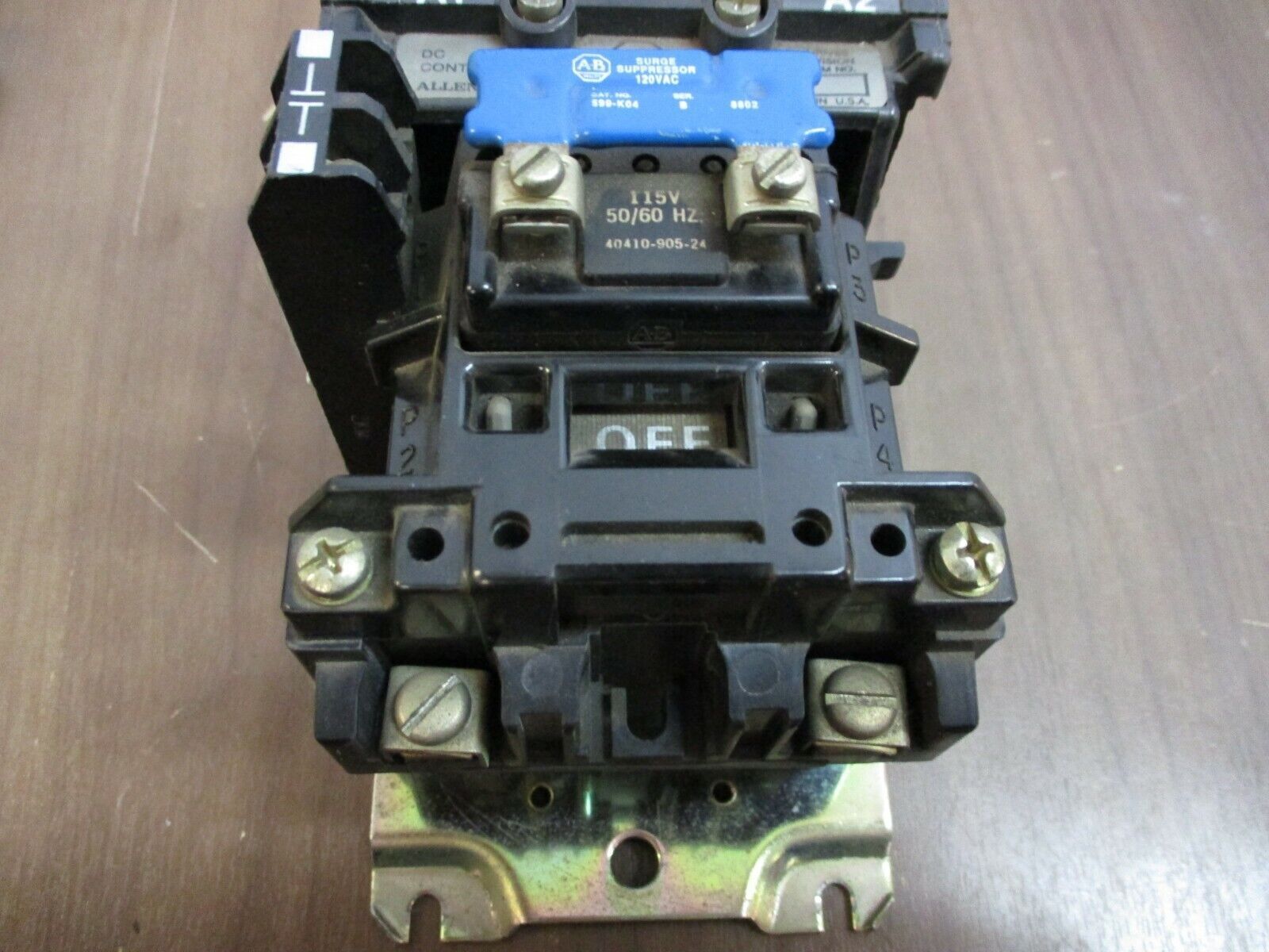Allen-Bradley DC Contactor 107707 115VAC Coil Used