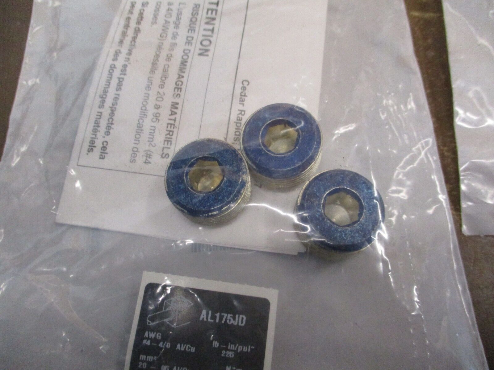 Square D Aluminum Wire Binding Screw Kit S1A59551 3-Lug Kit *Lot of 2*