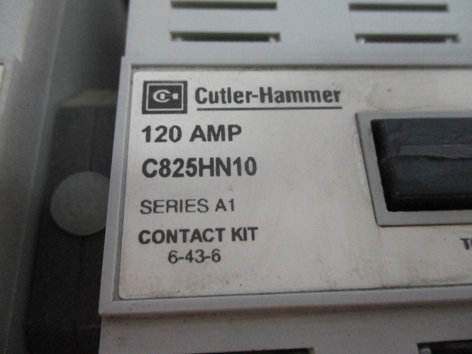 Cutler-Hammer Reversing Contactor C825HN10 Ser. A1 120V Coil 120A 600V Used
