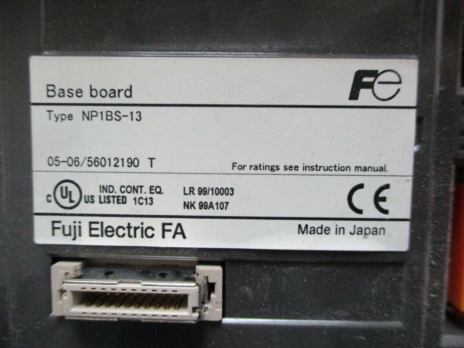 Fuji Electric Micrex SX Base Board NP1BS-13 Used