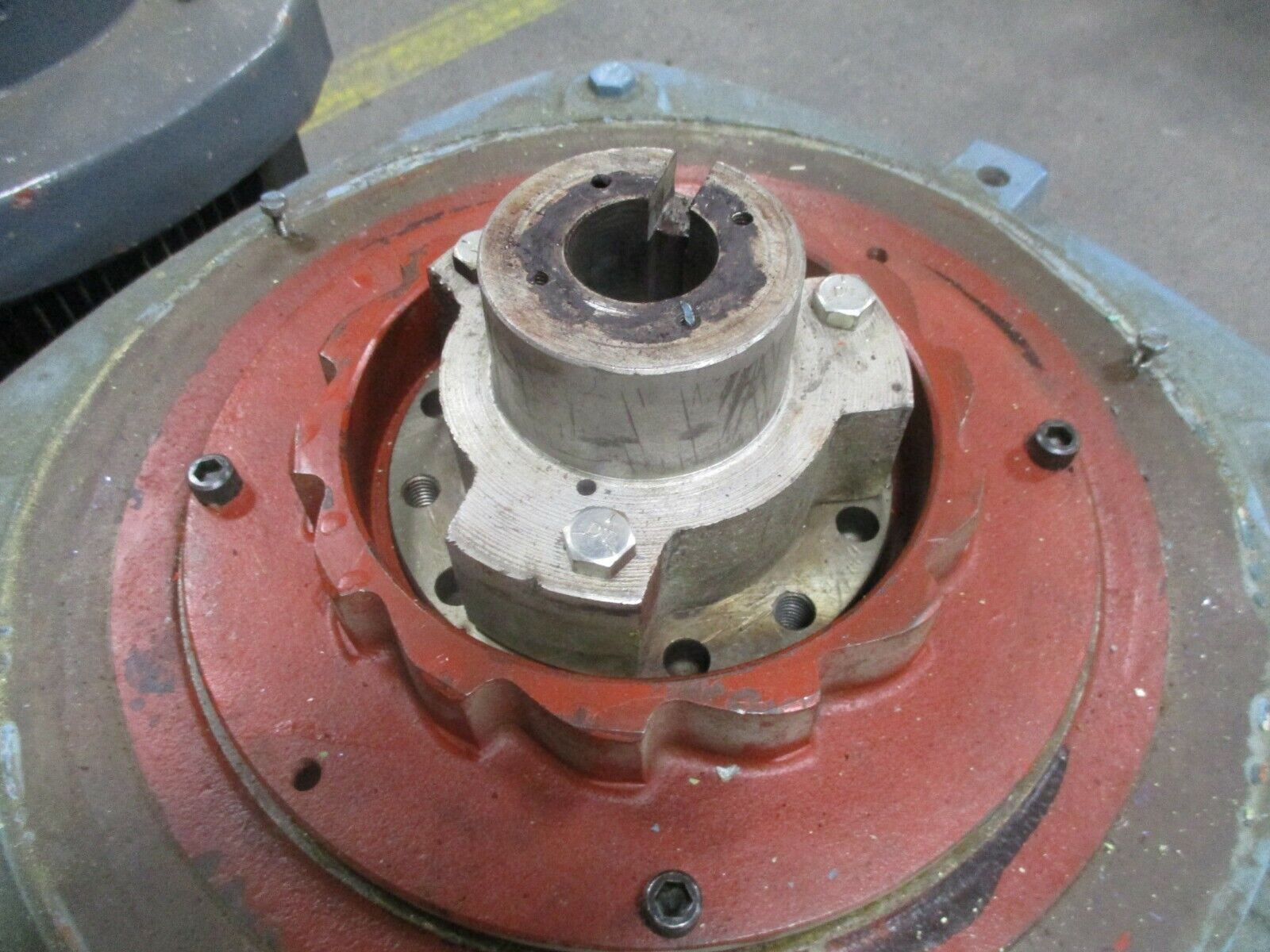 US Motors Vertical Mount Hollow Shaft Reversing AC Motor 60HP 1800RPM Used