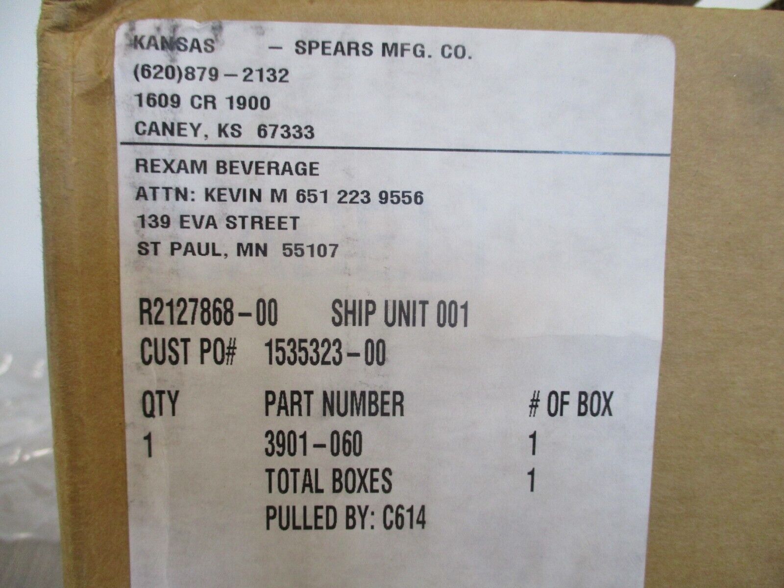 Spears PVC Tee Socket 3901-060 New Surplus