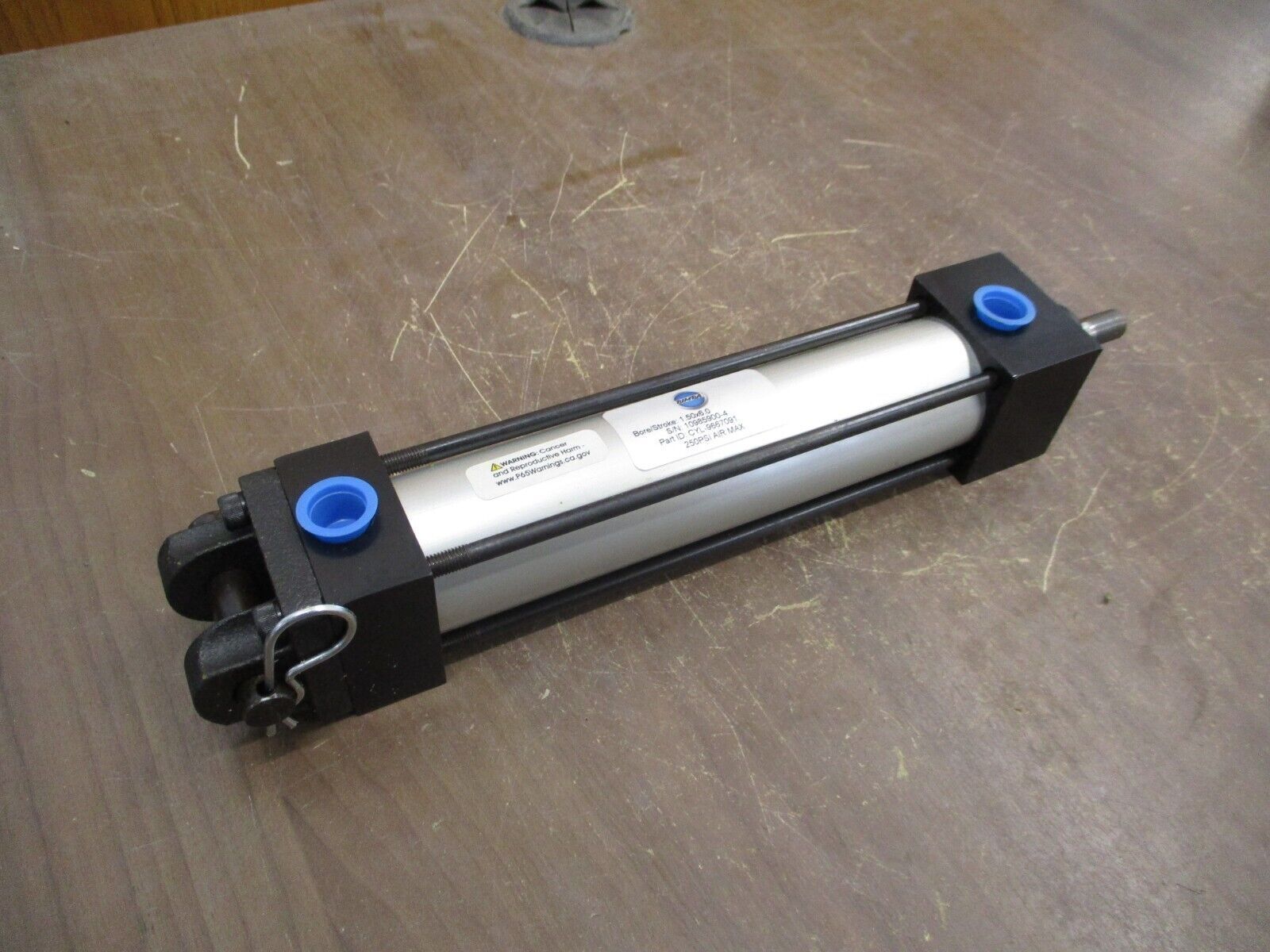 Bimba Pneumatic Air Cylinder CYL-9667091 Bore/Stroke: 1.5 x 6.0 *No Box*