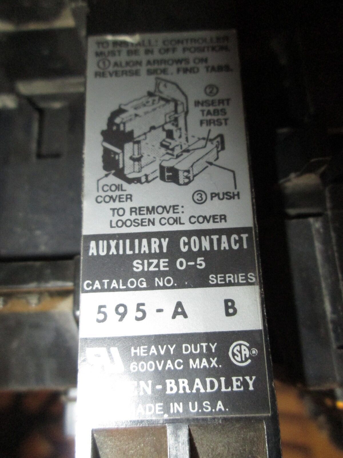 Allen-Bradley Contactor 400F-B40ND3 30HP 120V Coil 3P Used
