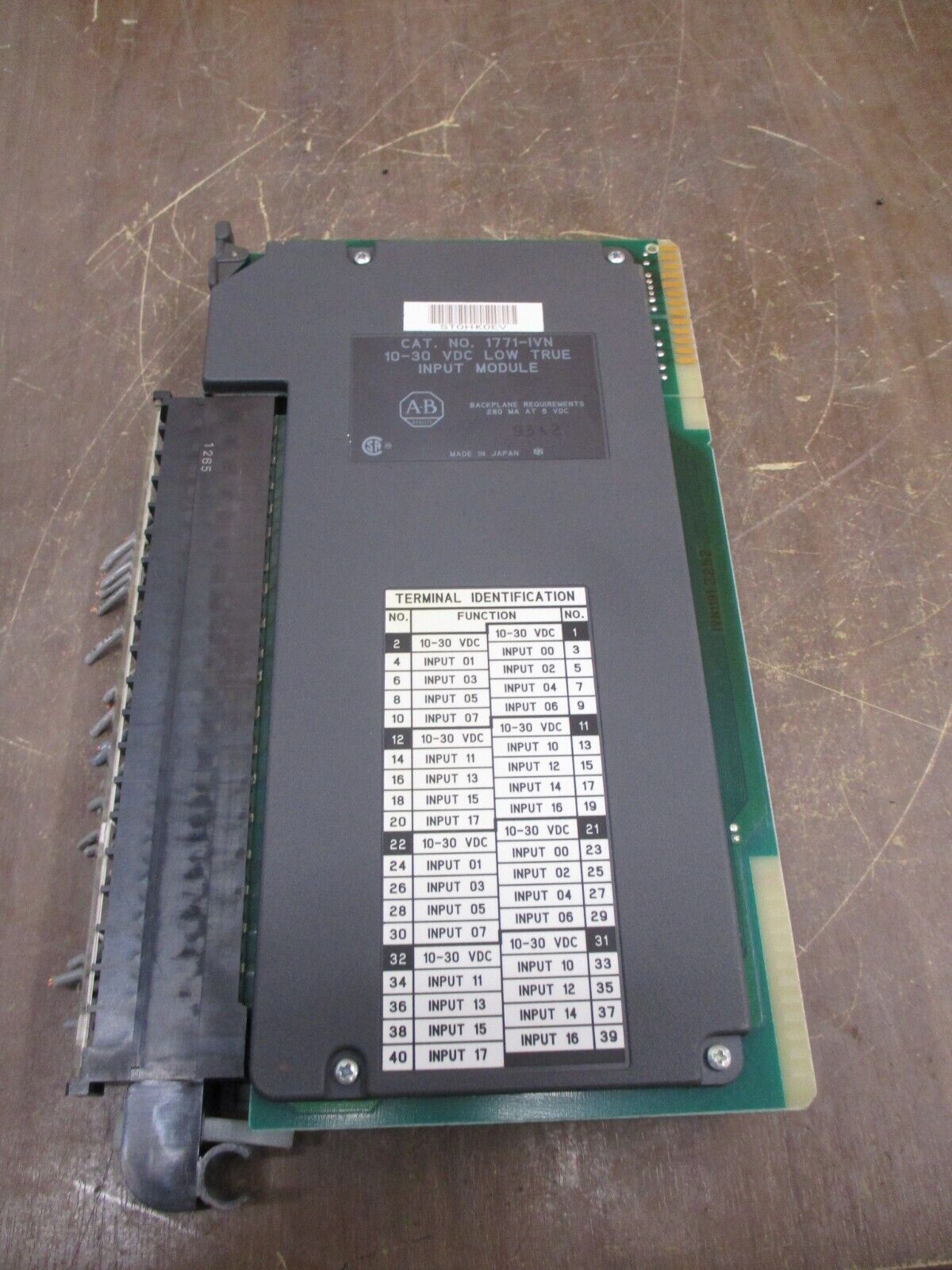 Allen-Bradley Low True Input Module 1771-IVN 10-30VDC Used