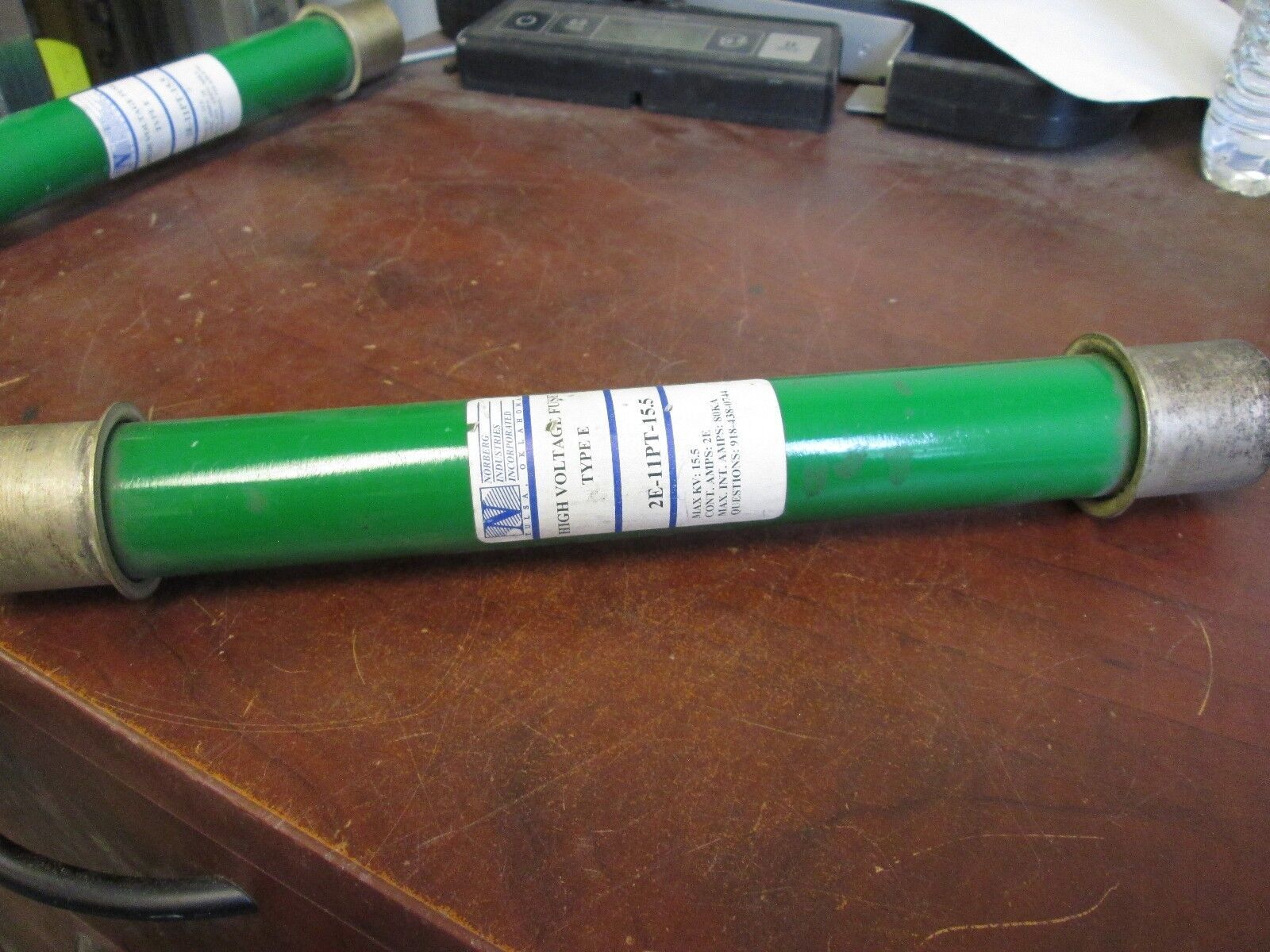 Norberg High Voltage / PT Fuse 2E-11PT-15.5 2E 15.5 KV Used