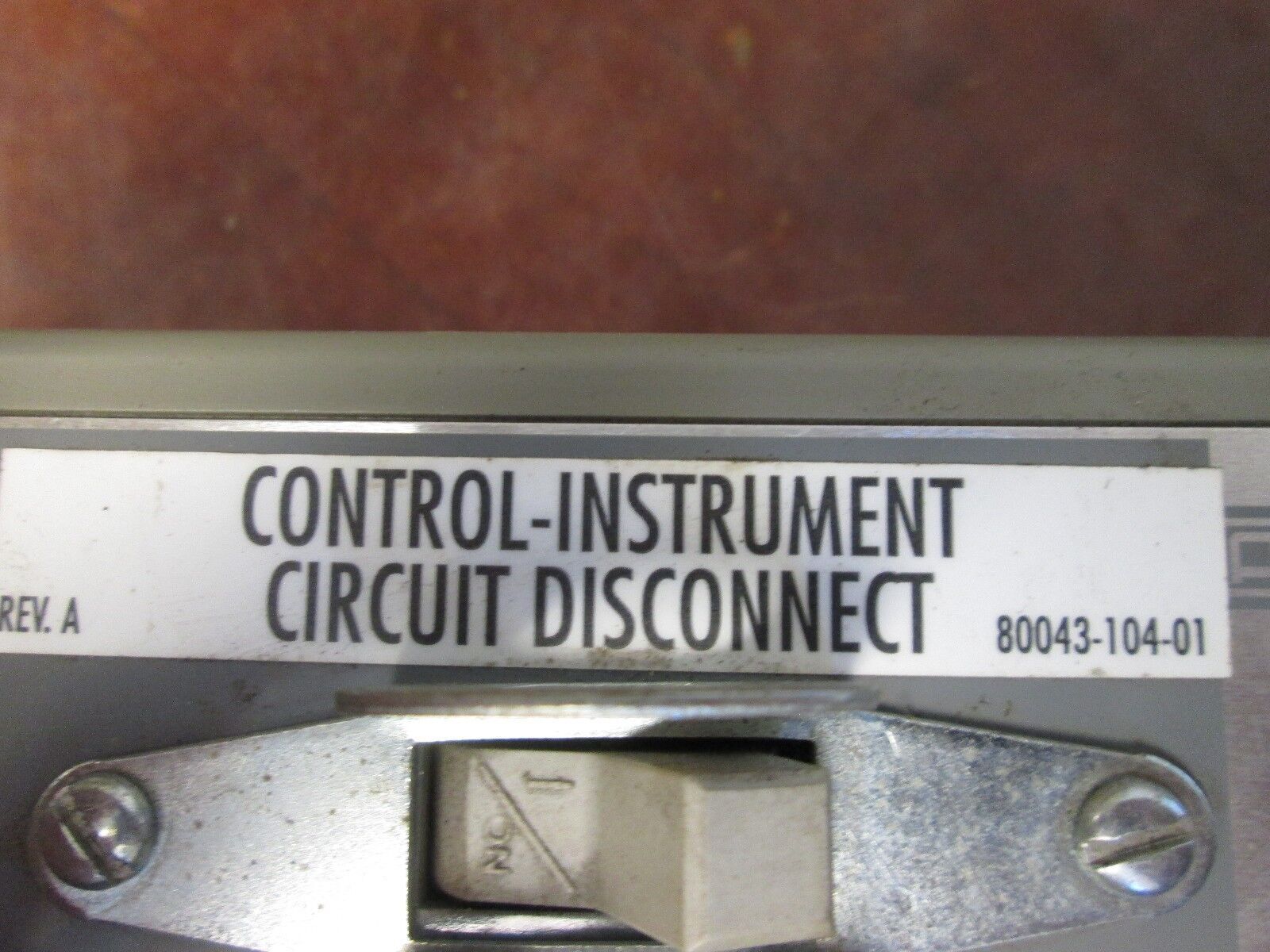 Square D Control-Instrument Circuit Disconnect 80043-104-01 Used