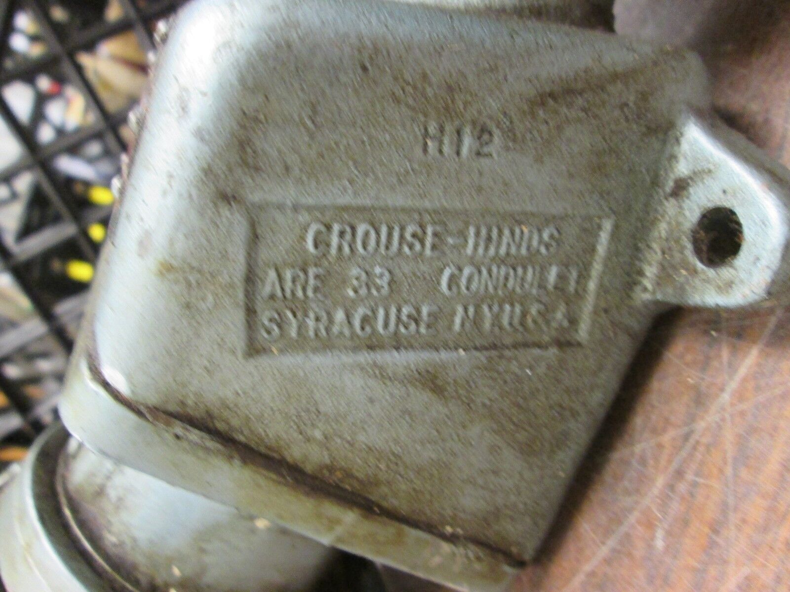 Crouse-Hinds Receptacle w/ Base 30A 460V 3Ph 60Hz Used