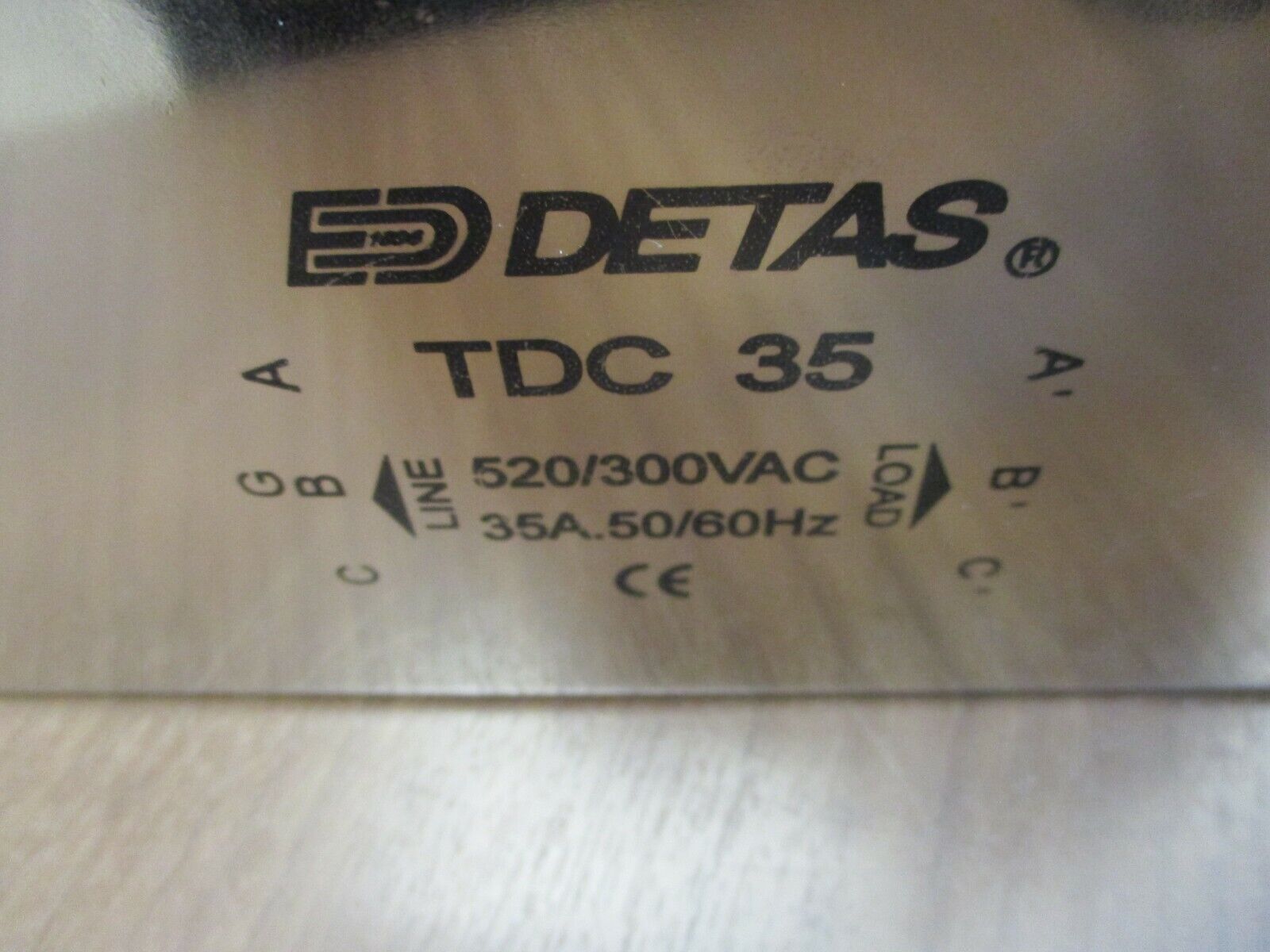 Detas Line Filter TDC 35 520/300VAC 35A 50/60Hz Used