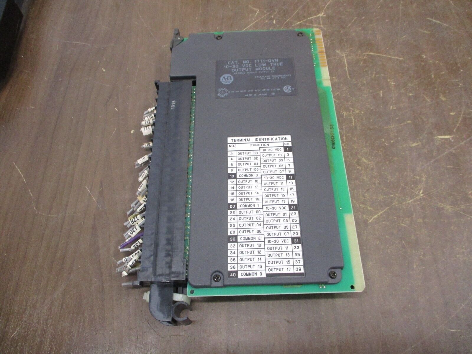 Allen-Bradley Low True Output Module 1771-OVN 10-30VDC *No Terminal Cover* Used