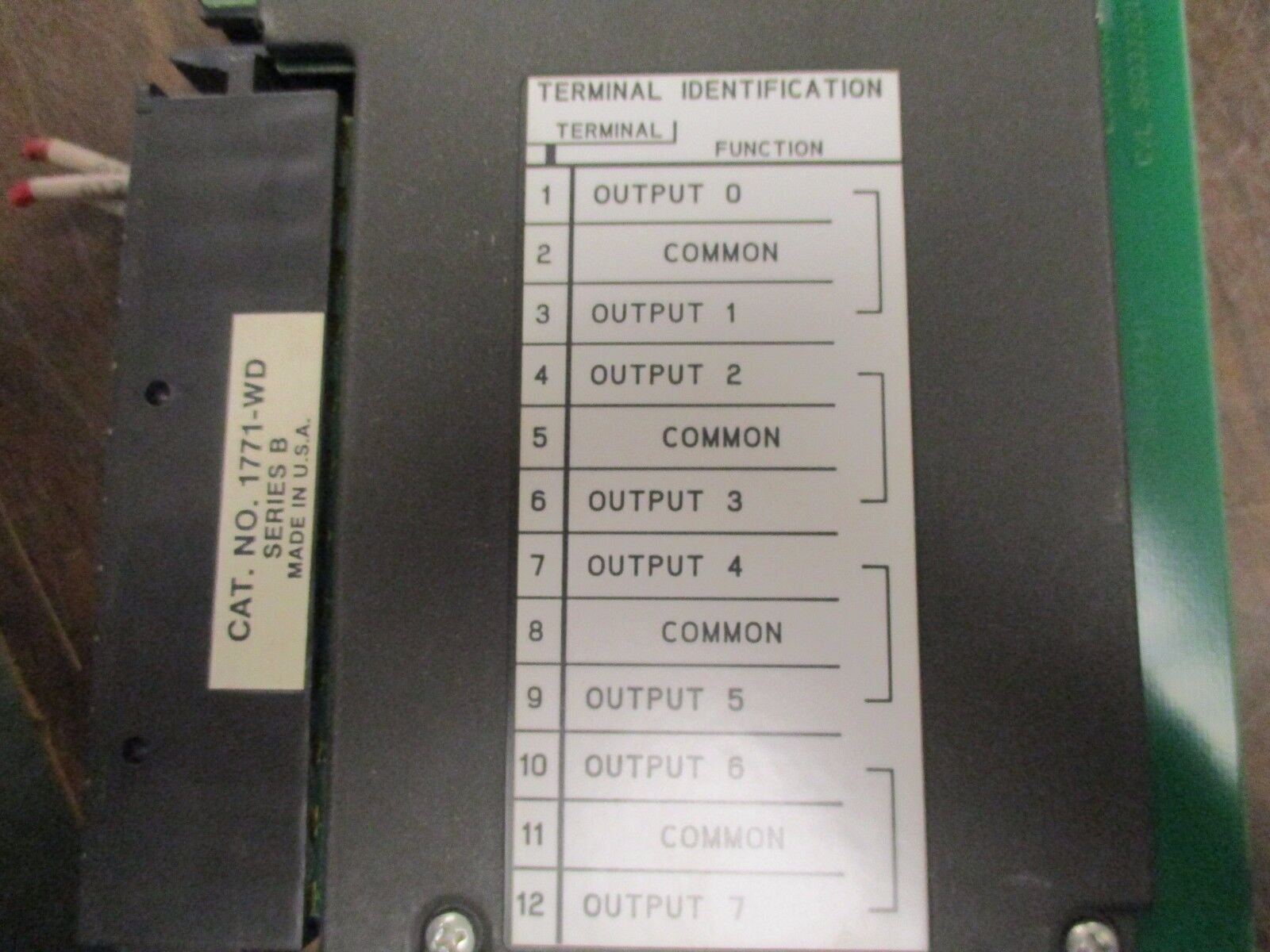 Allen-Bradley Selectable Contact Output Module 1771-OW 700mA @ 5VDC Used