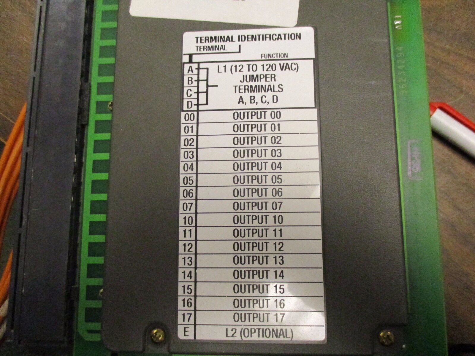 Allen-Bradley AC Output Module 1771-OAD/C 120V 50/60Hz 240VA Rev: H02 Used