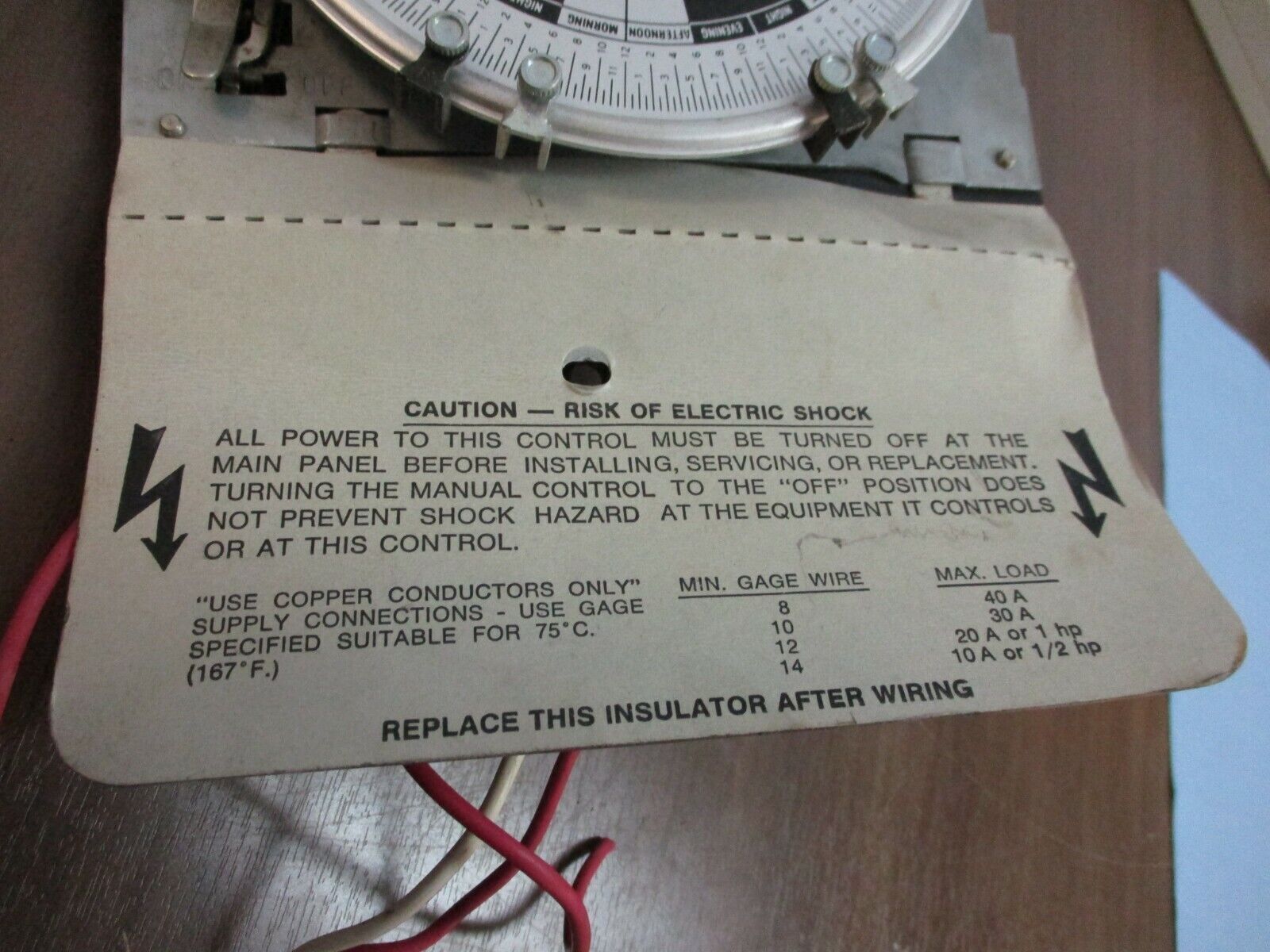 Paragon 7218-00 Timer A-469-00 120V 60Hz *No Enclosure* Used
