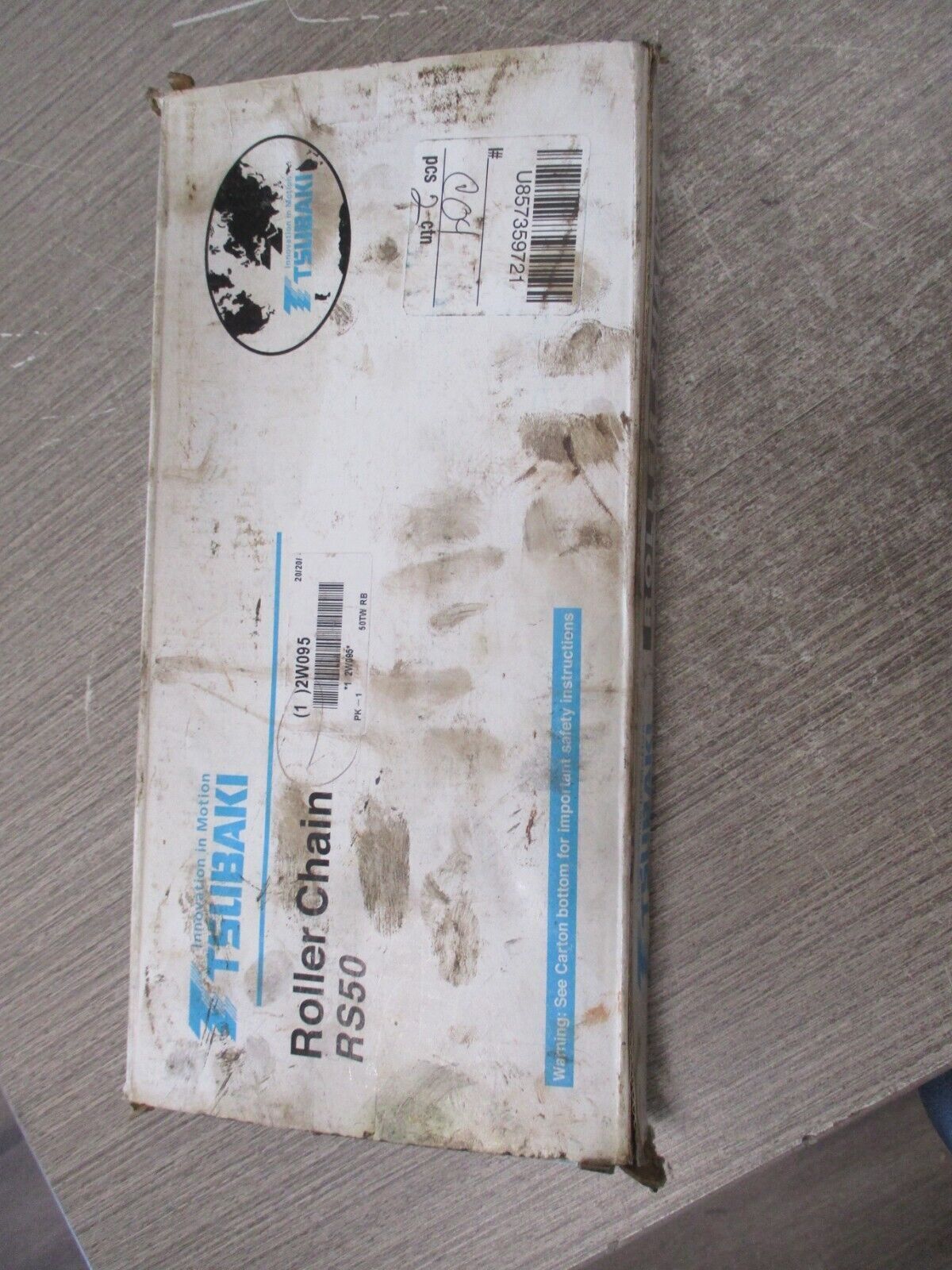 Tsubaki Roller Chain RS50(TW) Length: 10ft 192 Links New Surplus