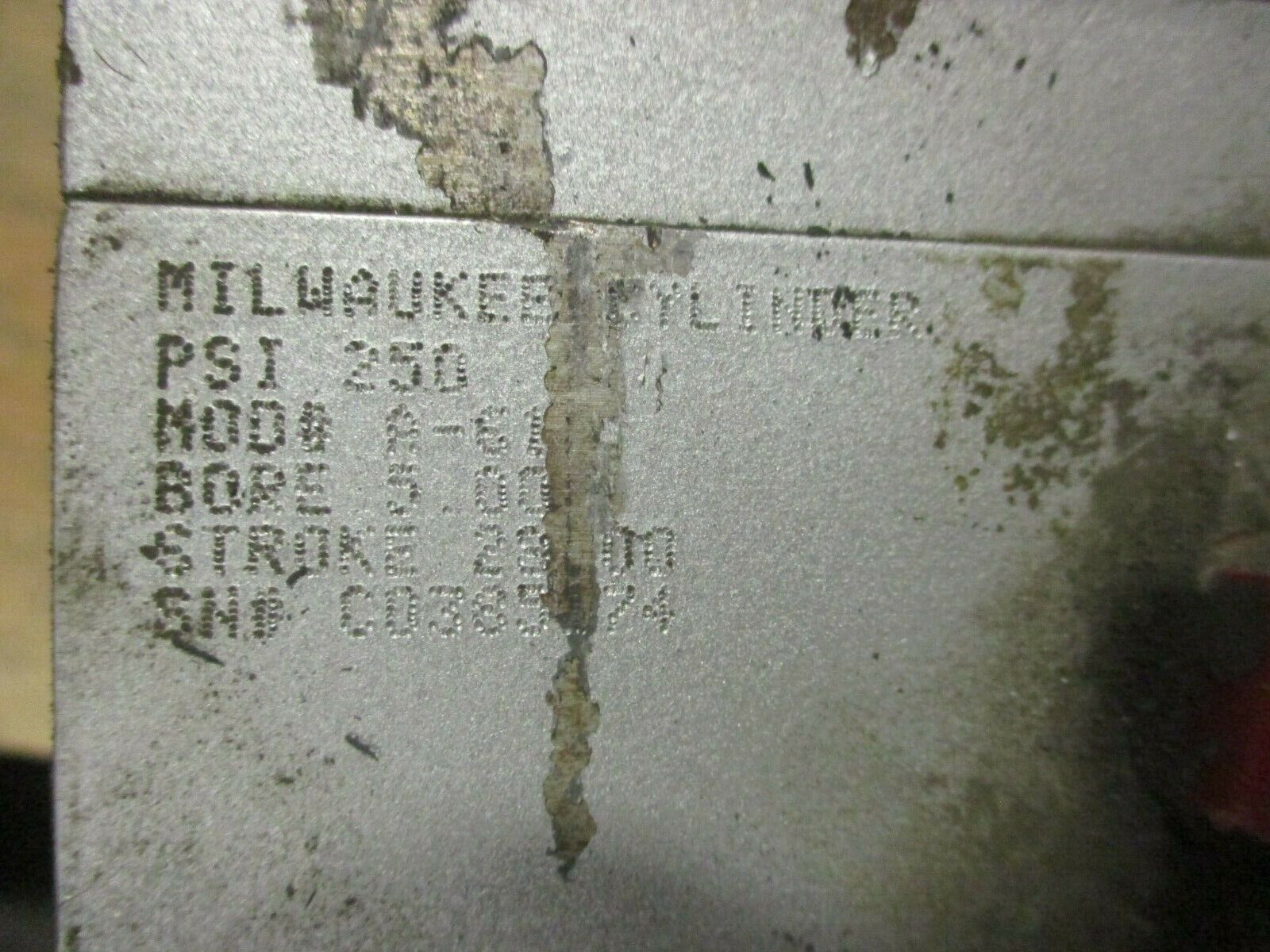 Milwaukee Cylinder Air Cylinder A-61 250 PSI Bore: 5.00 Used