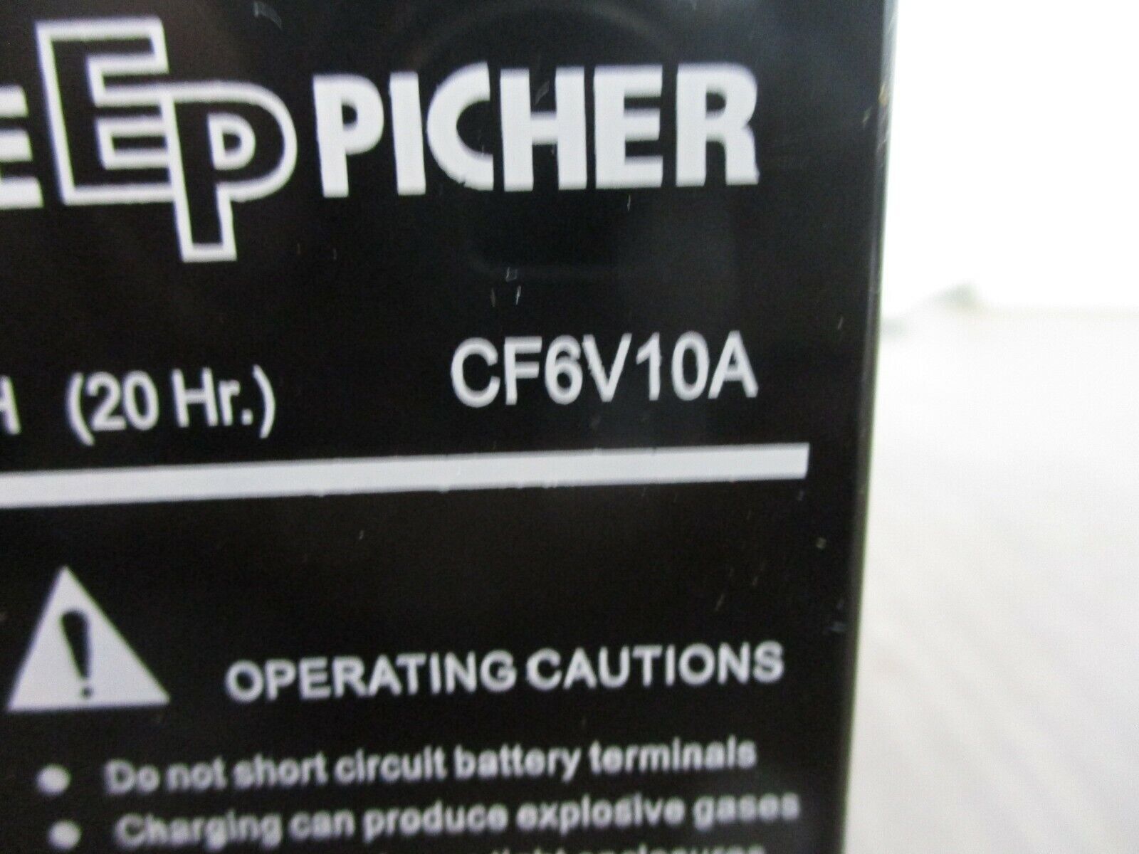 Eagle Picher Carefree Lead Acid Battery CF6V10A 6V 10AH *No Box* New Surplus