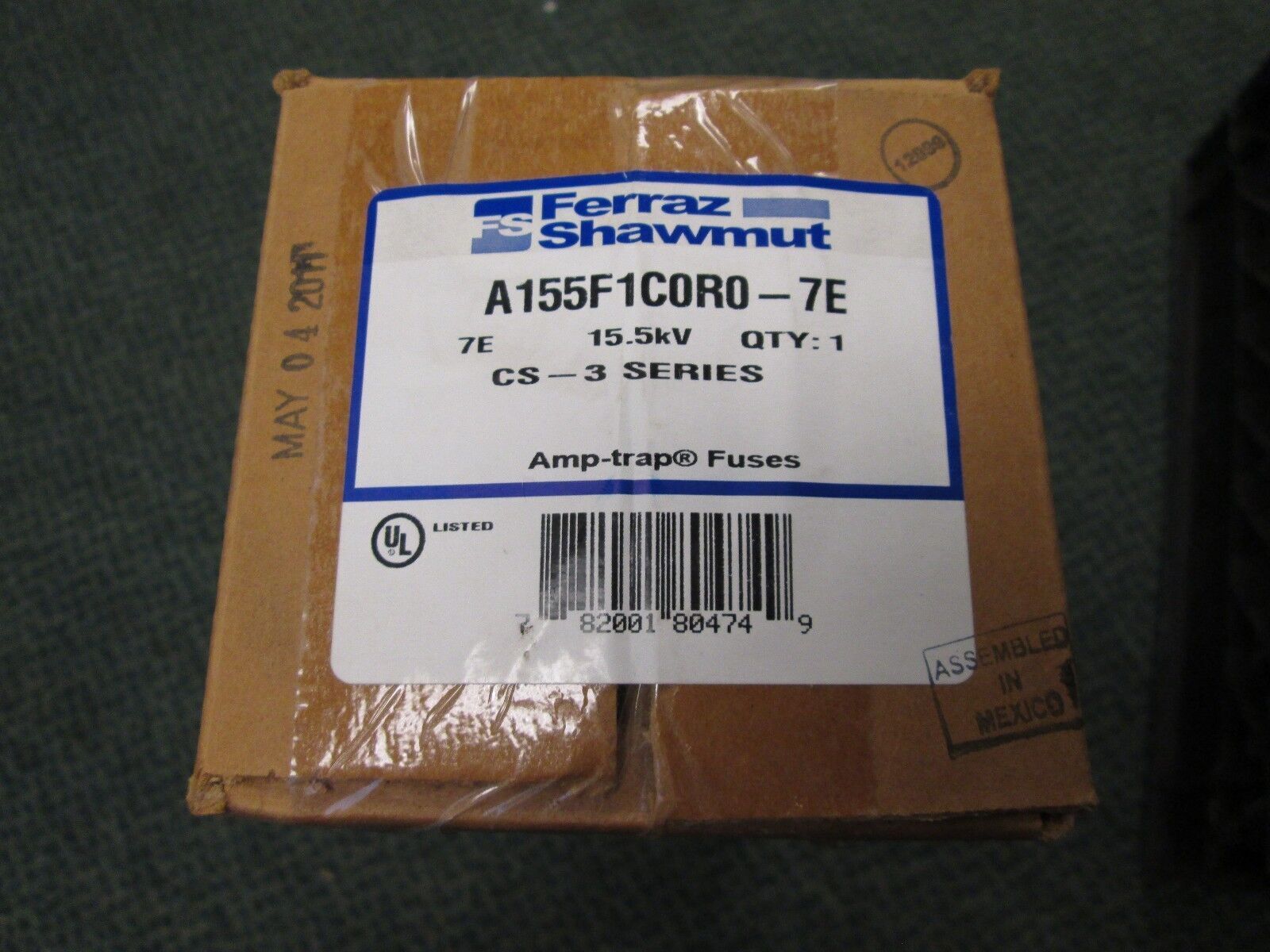 Ferraz Shawmut Amp-Trap Fuse A155F1C0R0-7E 15.5KV 7E