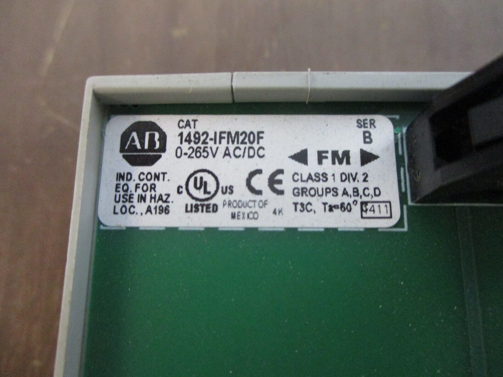 Allen-Bradley Interface Module 1492-IFM20F Ser. B 0-265V AC/DC Used