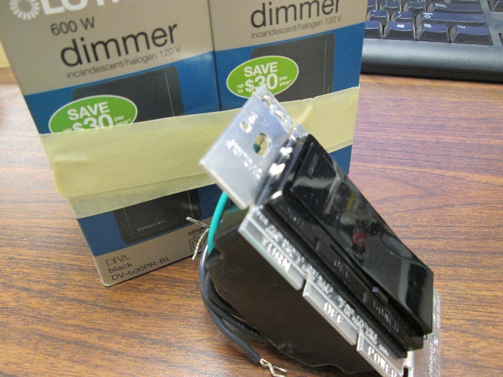 Lutron Dimmer DV-600PR-BL 600W 120V Lot of 2 New