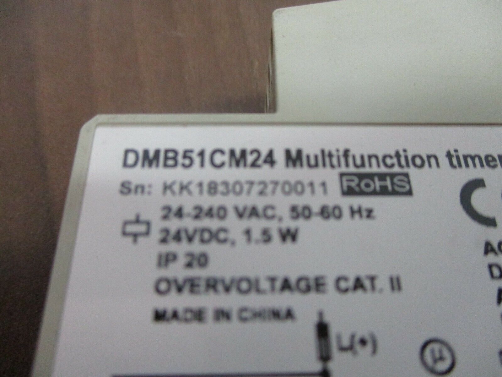 Carlo Gavazzi Multifunction Timer DMB51CM24 24-240VAC 24VDC Used