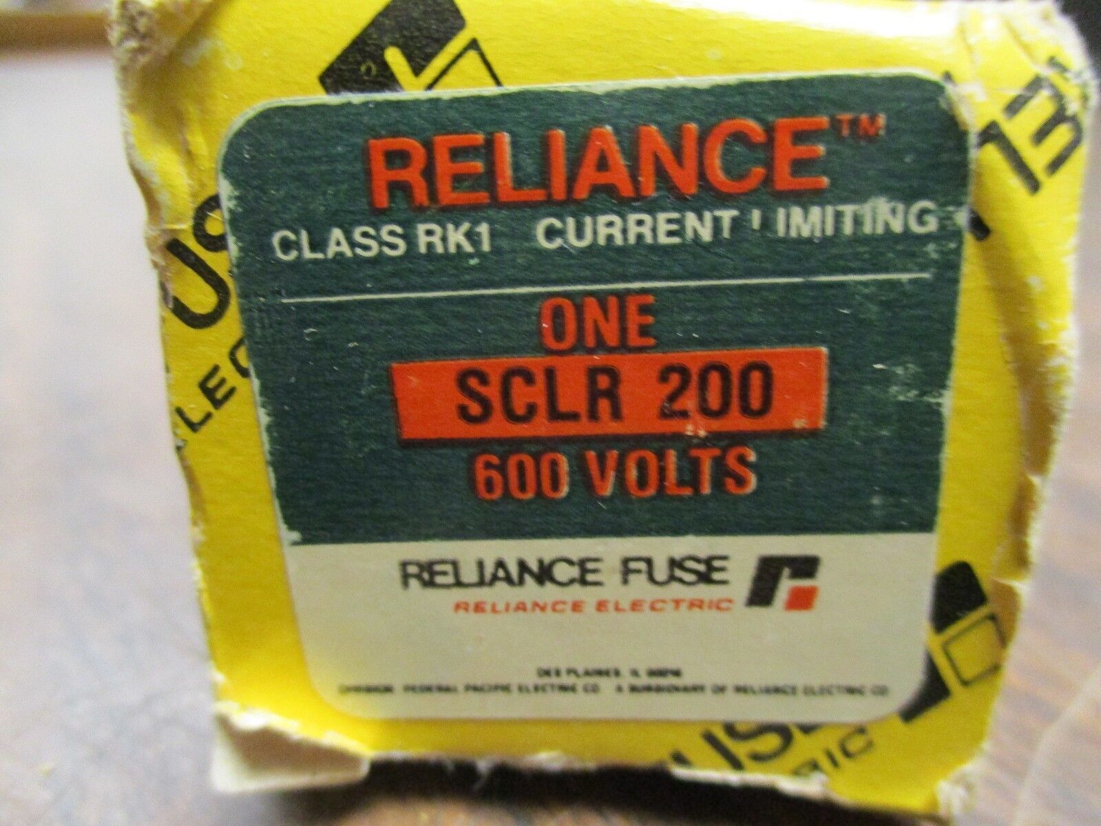 Reliance Fuse SCLR 200 600V 200A New Surplus